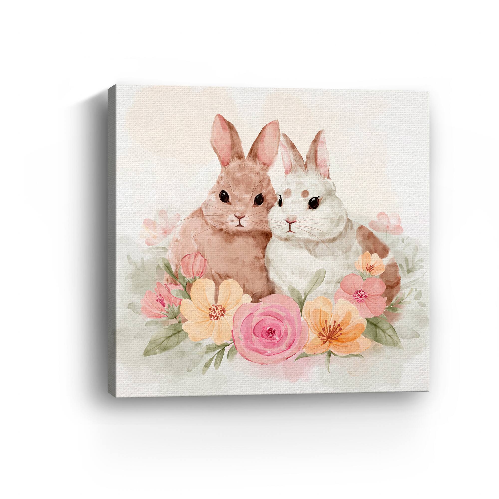 Lumaprints Couple bunny Canvas Giclée Art