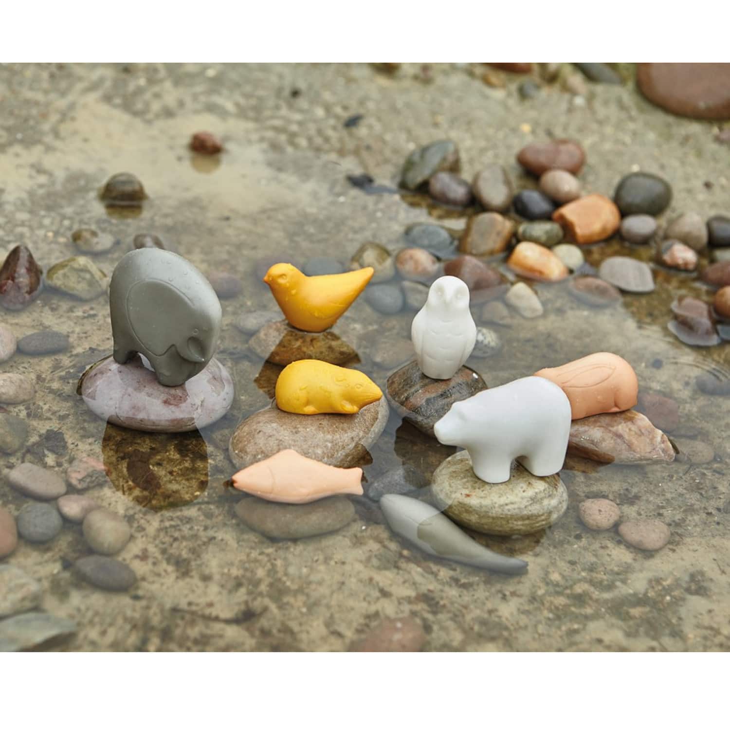 Yellow Door Sensory Play Animal Stones Set