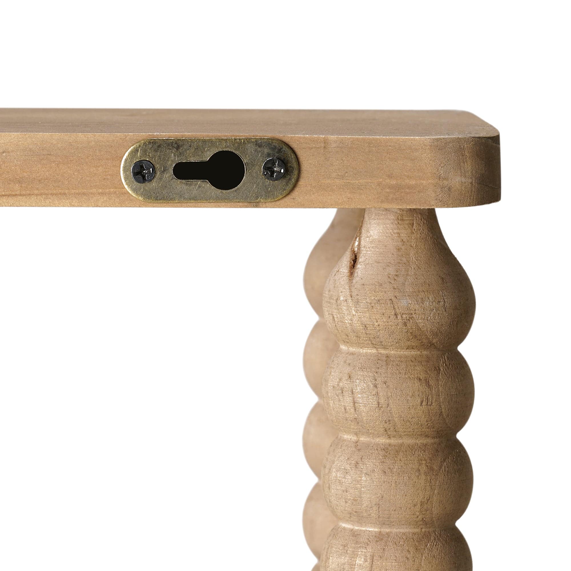 American Art Decor Galleon Wall Shelf, Brown - 22" x 9"