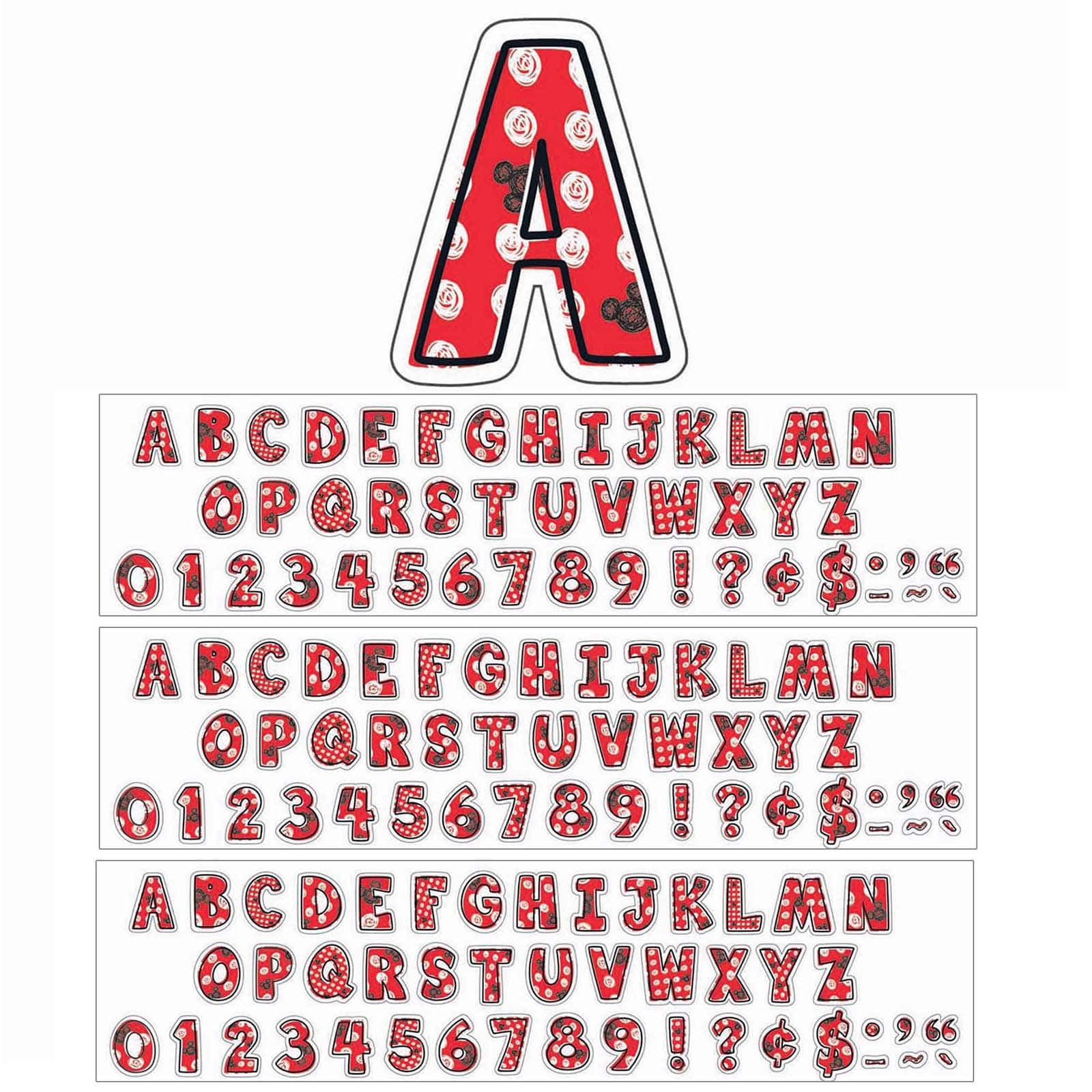 Eureka Mickey® Color Pop! Deco 4" Letters, 3 Packs of 531