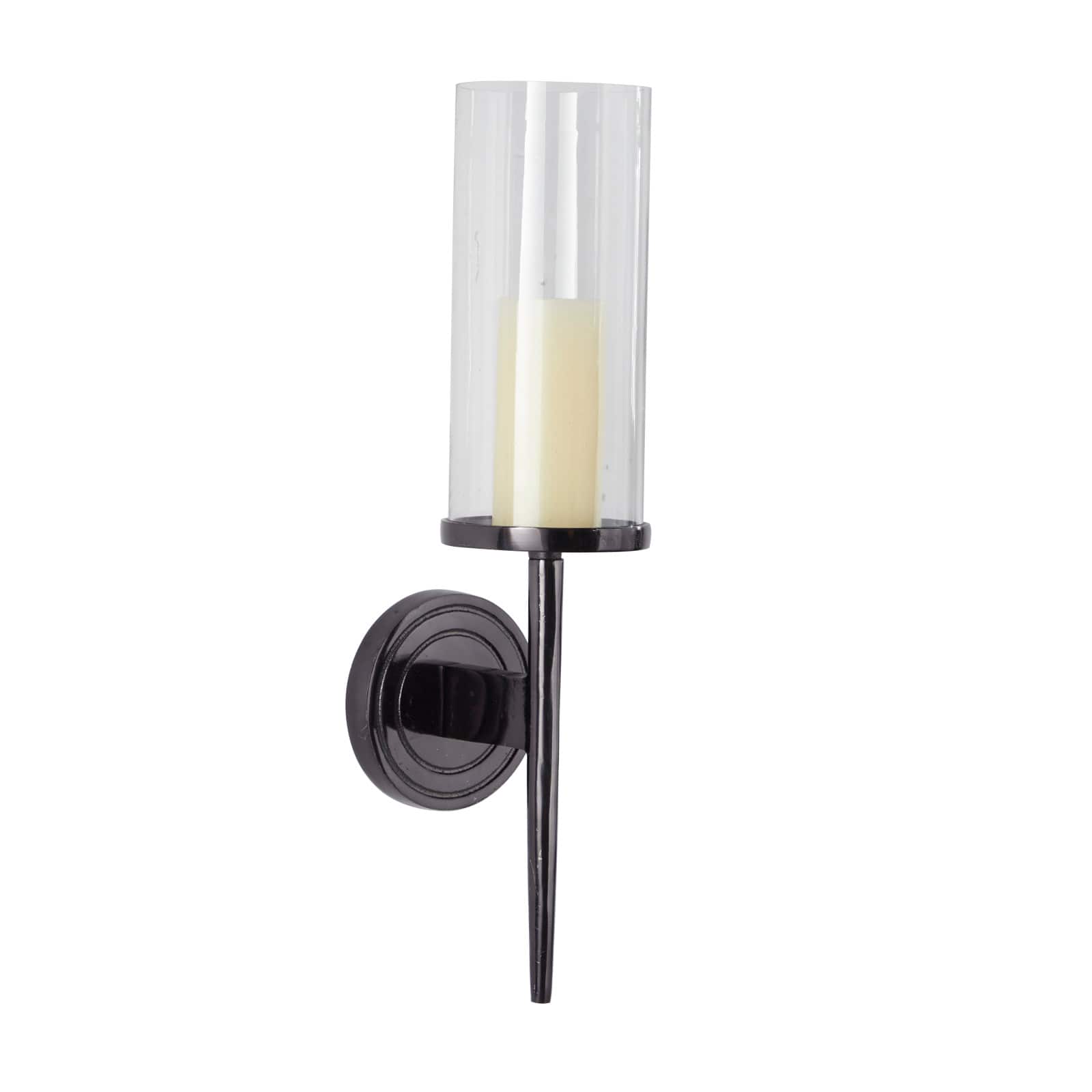 23" Black Modern Wall Sconce