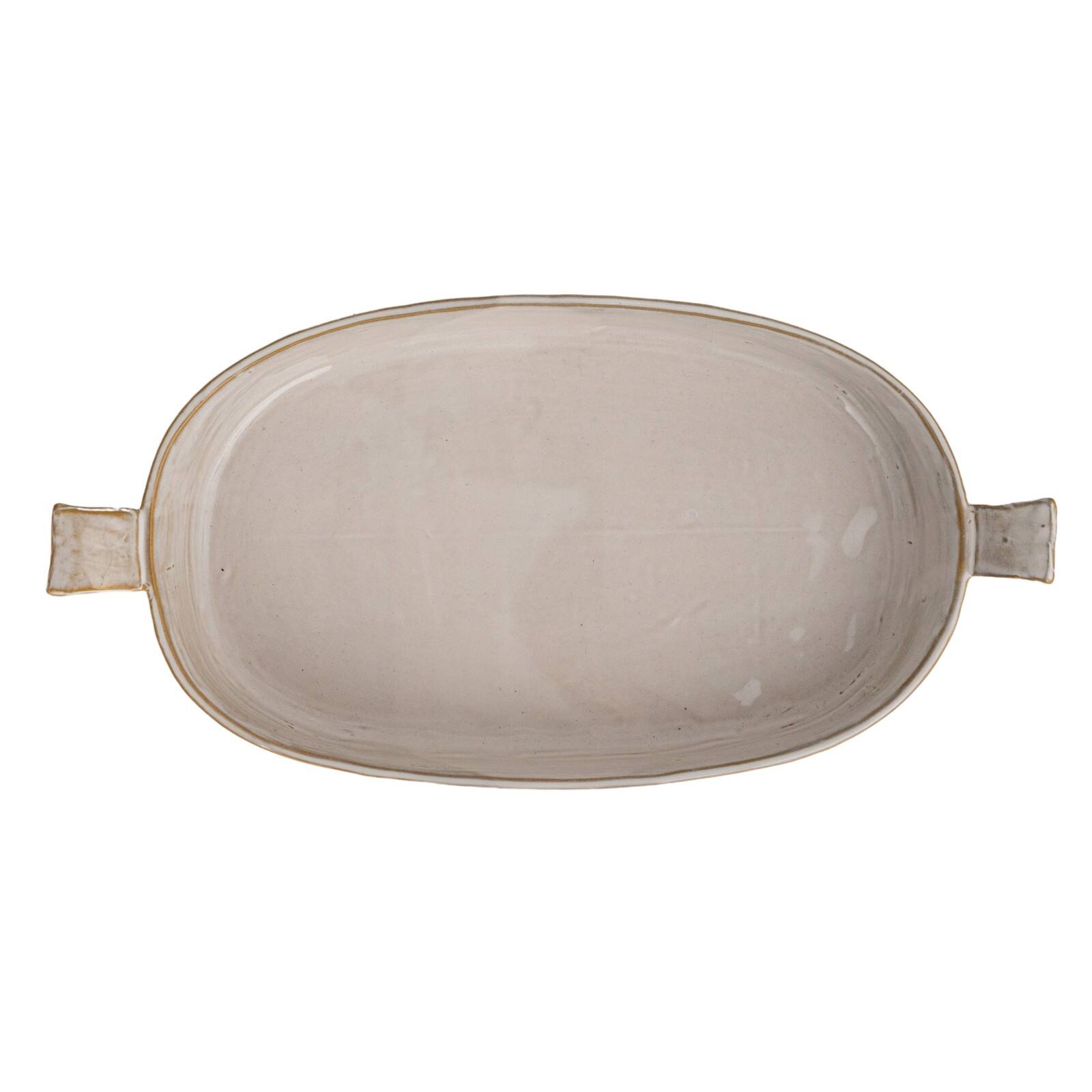 Hello Honey® 13.75" White Classic Elegance Stoneware Baker