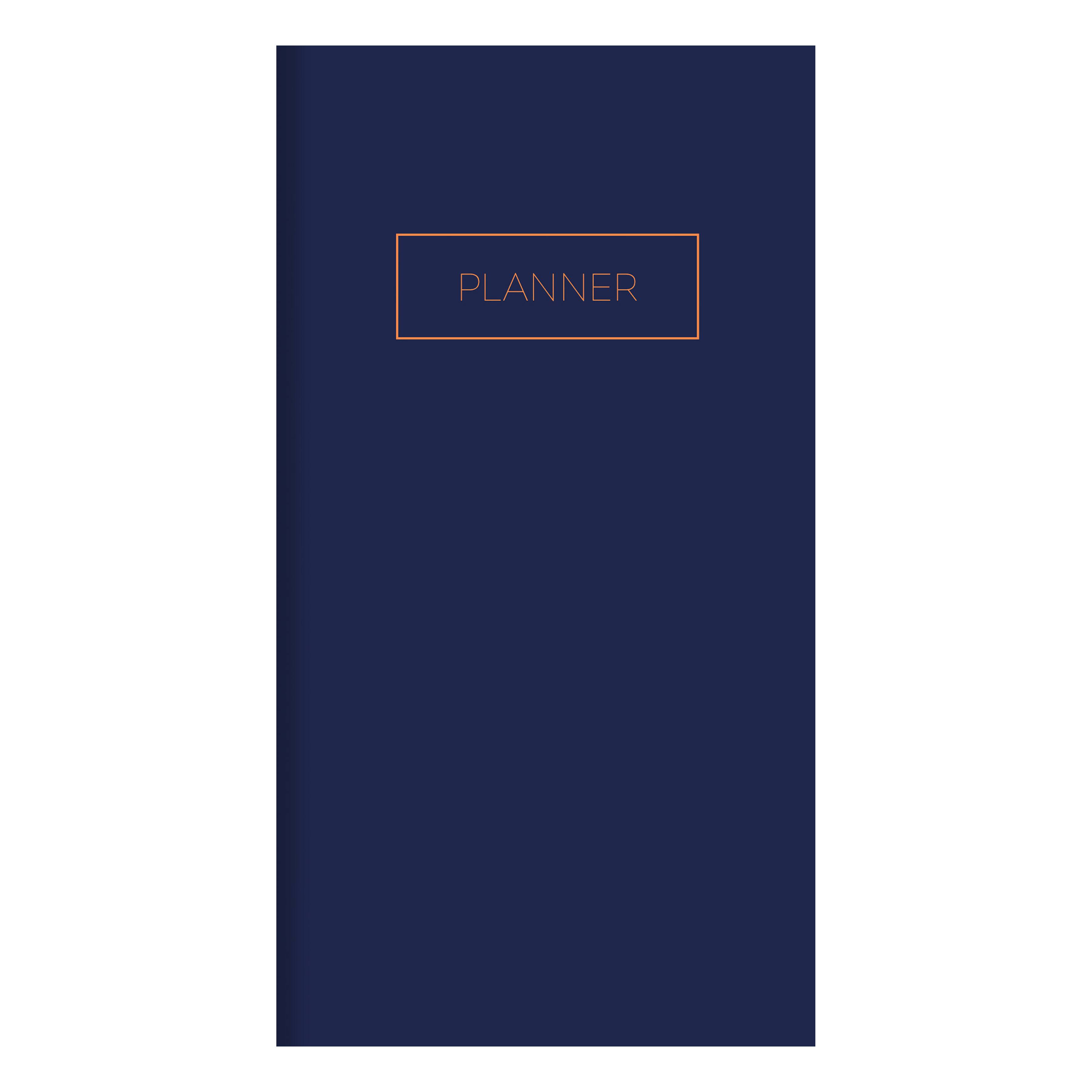 TF Publishing Classic Navy Undated Monthly Pocket Planner