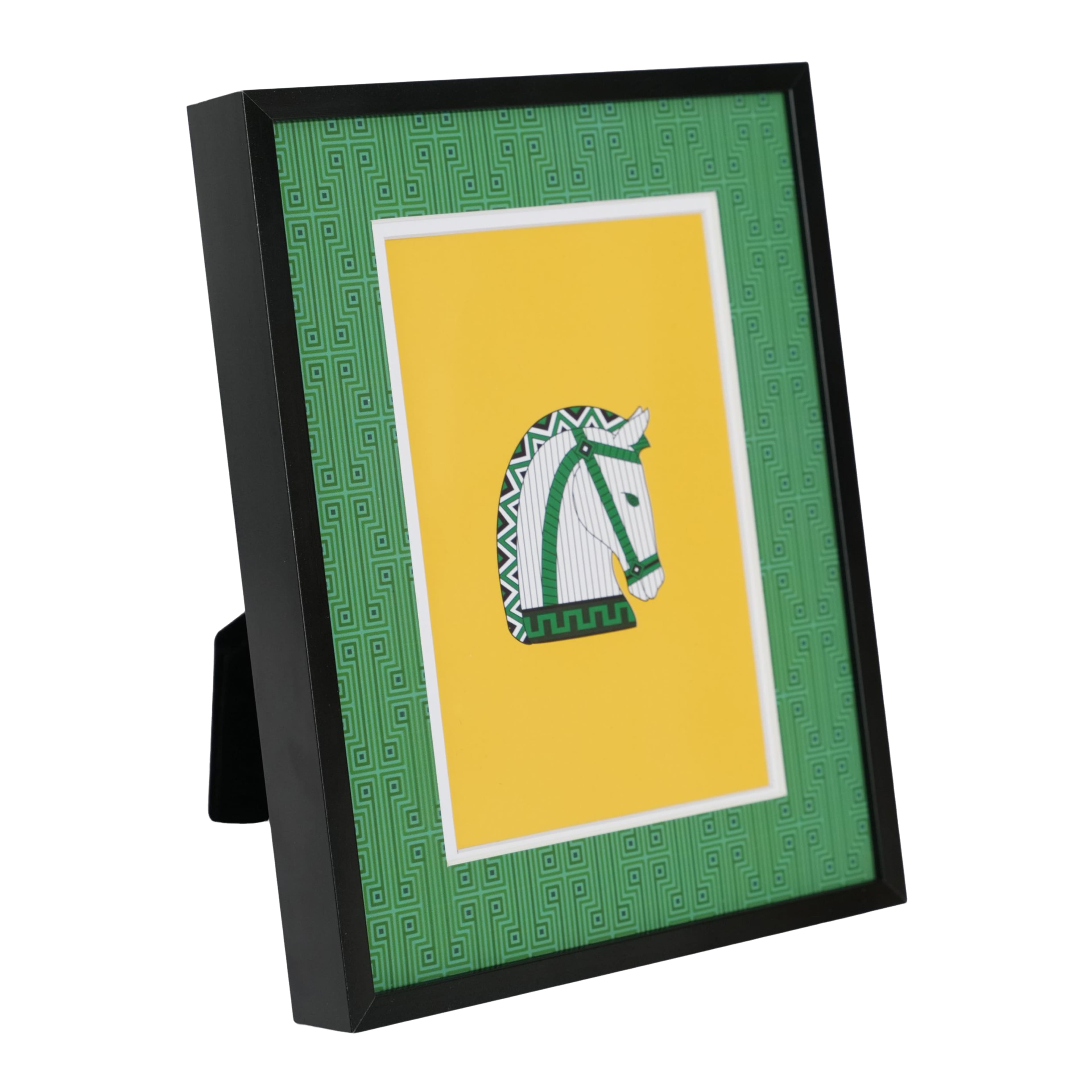Jonathan Adler x Michaels 4" x 6" Black & Green Greek Key Matted Metal Tabletop Frame