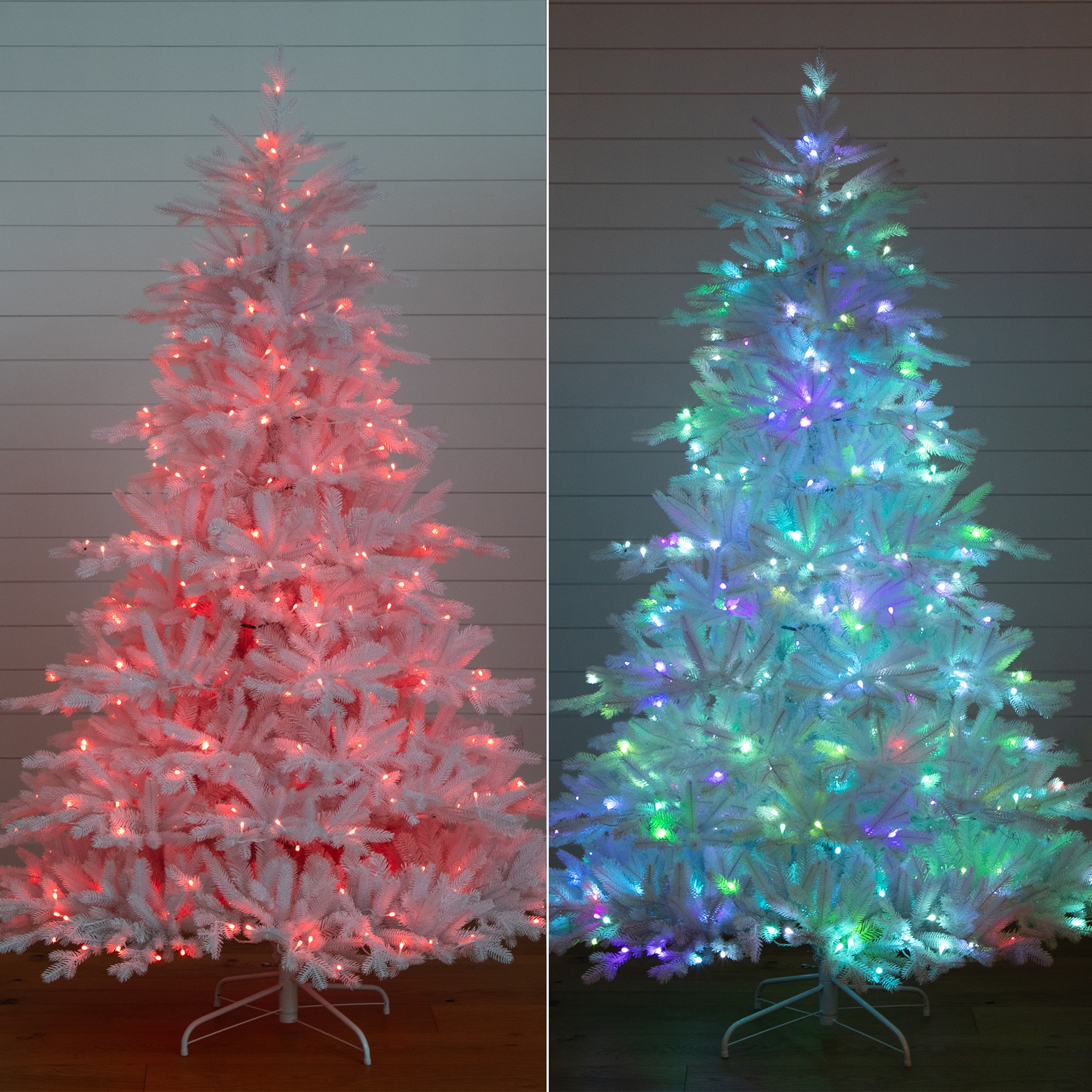 7ft. Pre-Lit California Spruce Artificial Christmas Tree, Color Changing LED Lights