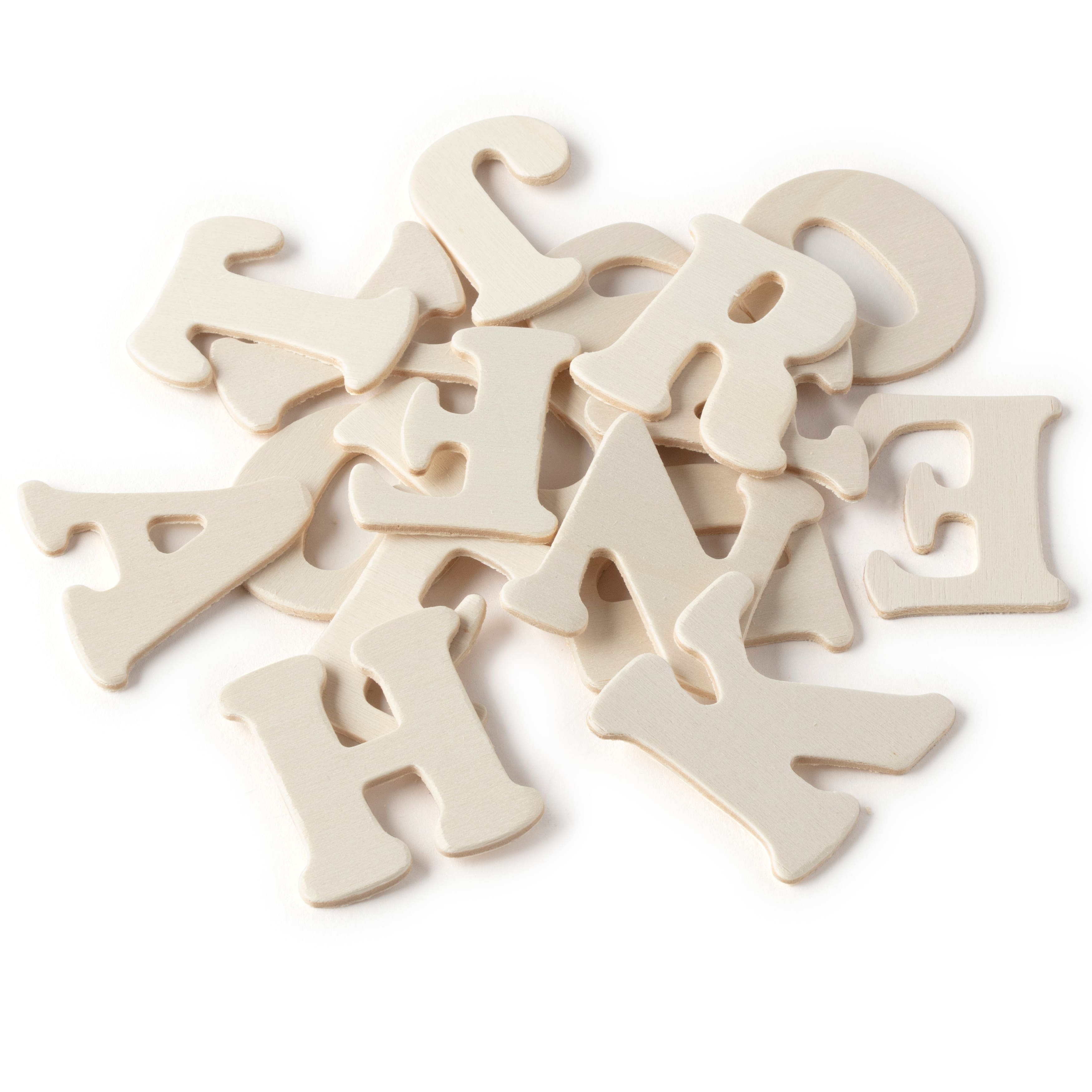 6 Packs: 36 ct. (216 total) 2" Wood Memoir Letters by Make Market®