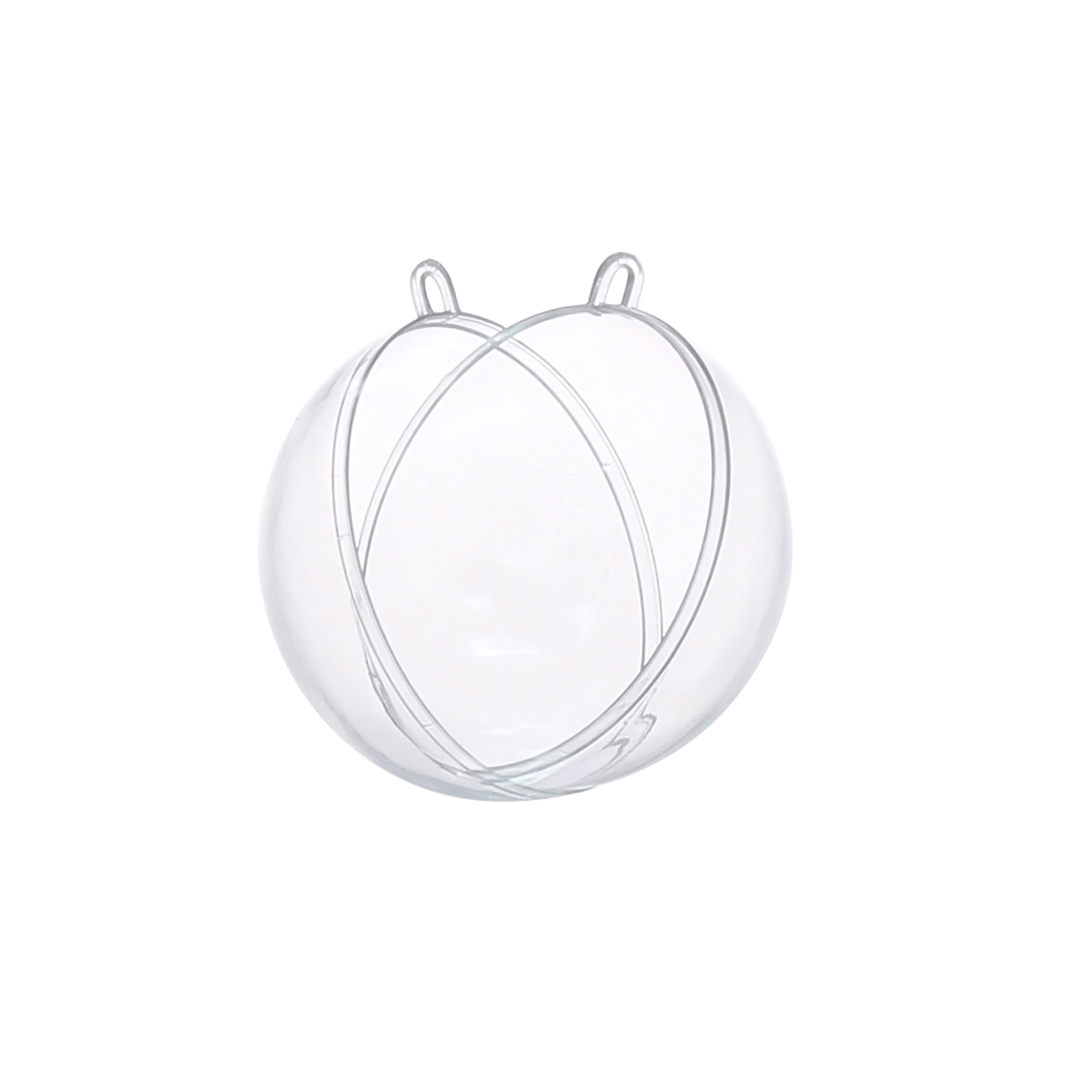 4" Fillable DIY Plastic Ball Ornament by Make Market®