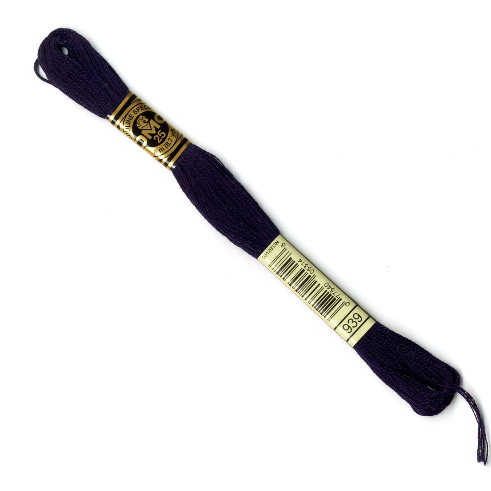 DMC® 6 Strand Embroidery Floss, Blue, Color: 939 VY DK Navy Blue