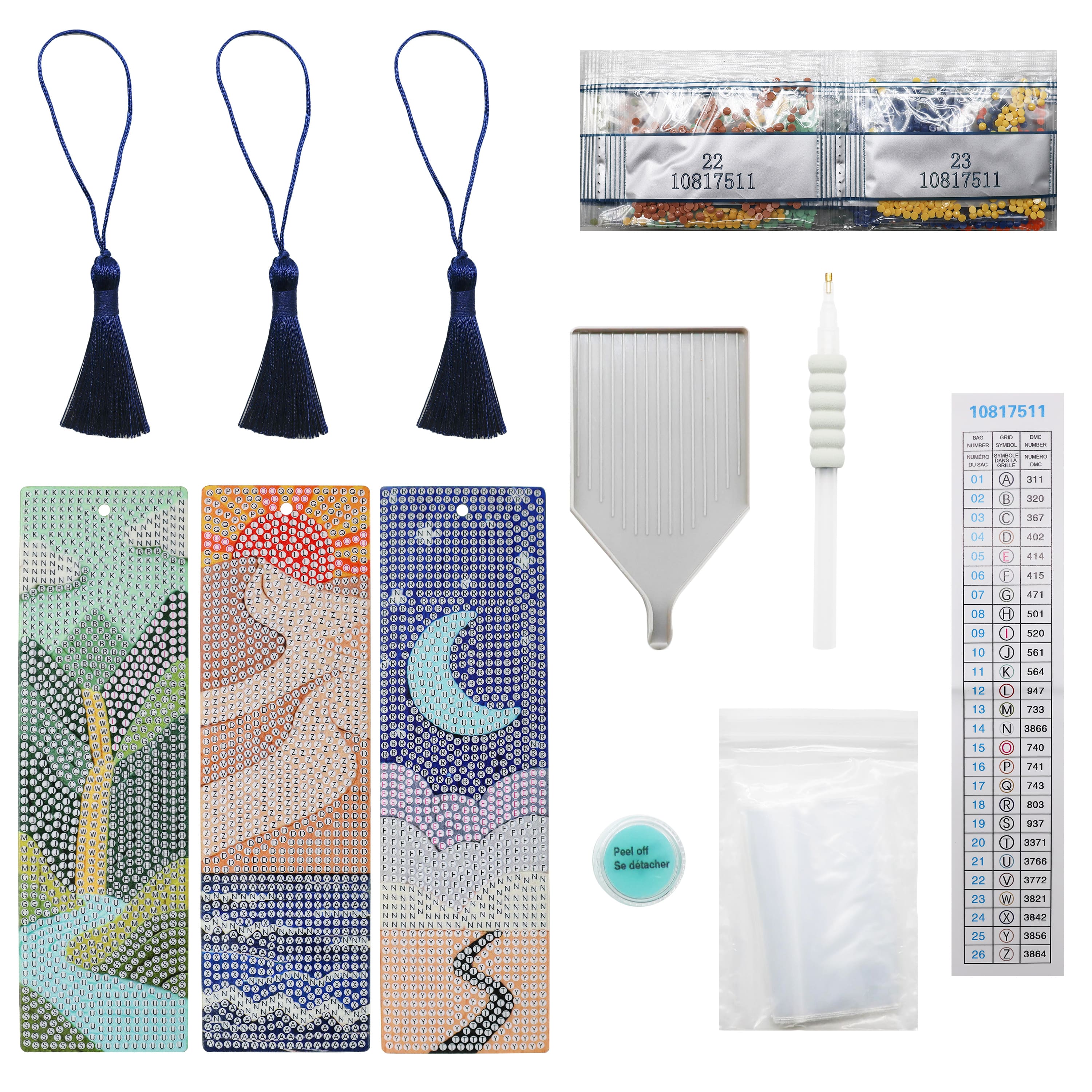 Landscapes 3-Piece Diamond Art Bookmark Kit by Make Market®