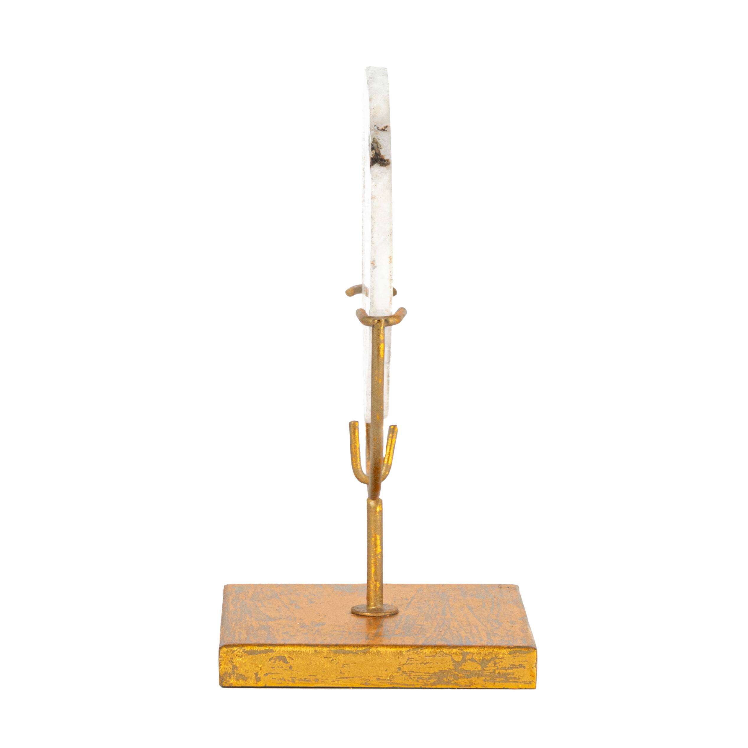 Hello Honey® Natural Agate Decor On Stand (Each One Will Vary)