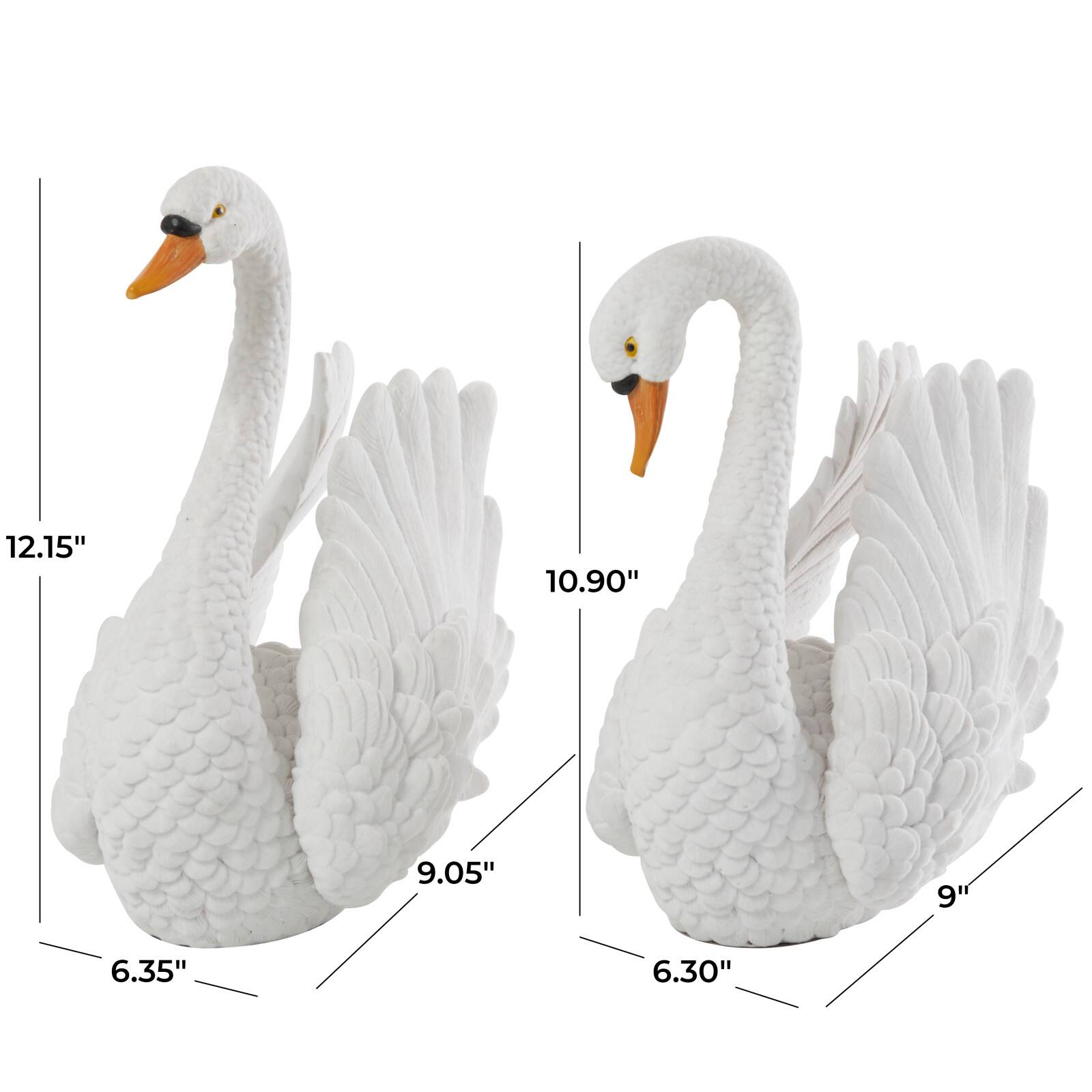❤★Super White Swan★上下partyまつげスーパーホワイトスワン Textured White Swan Tabletop Décor Set | Michaels