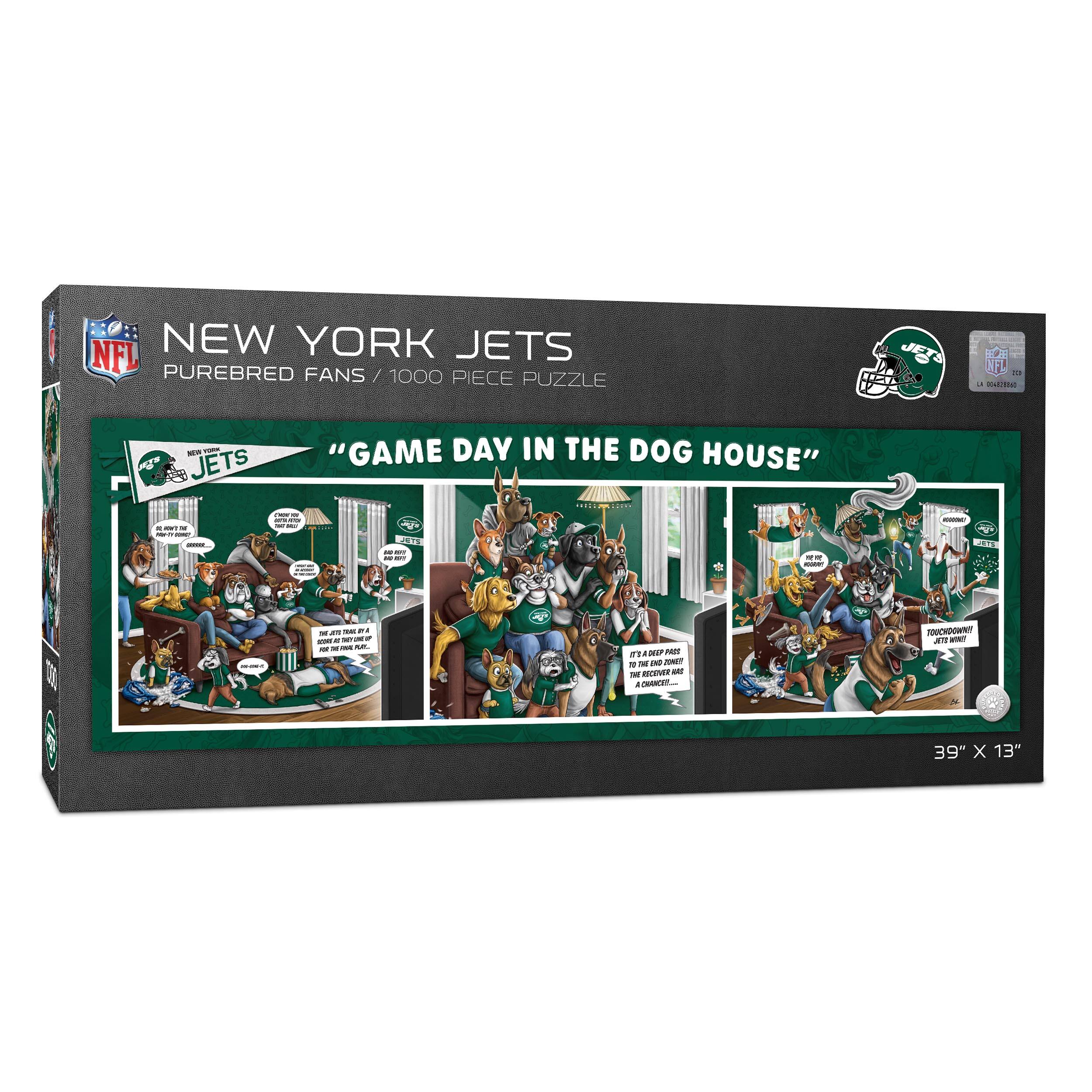NFL Game Day in the Dog House 1,000 Piece Puzzle