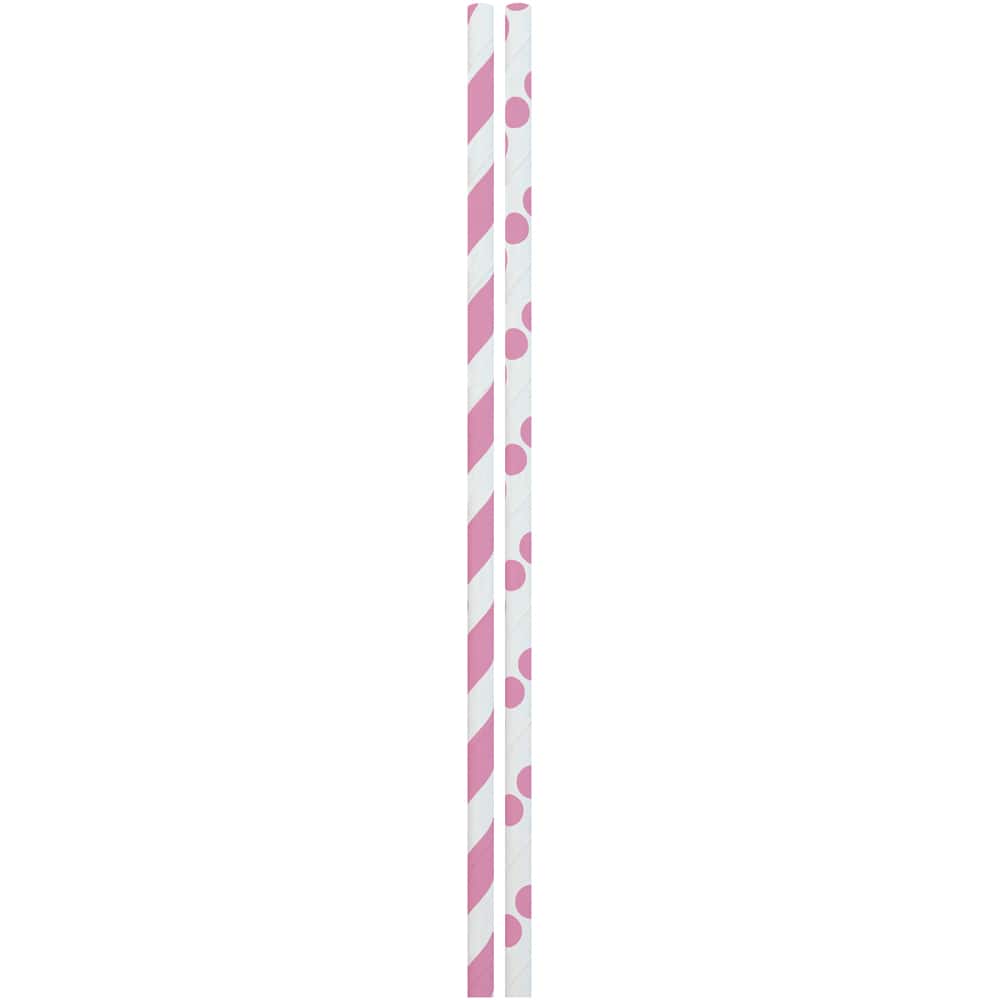 JAM Paper Stripes & Dots Paper Straws