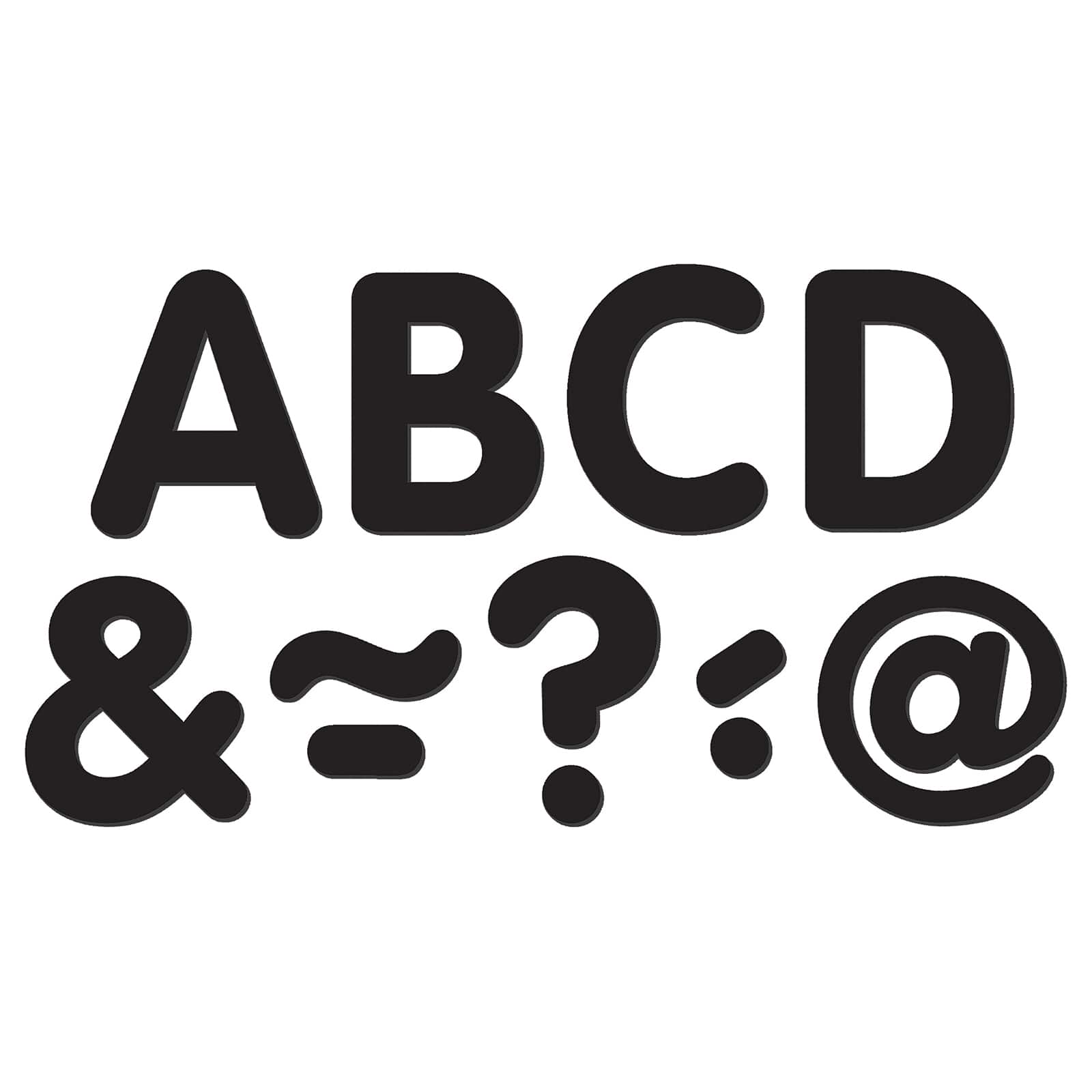 Teacher Created Resources® 2" Black Classic Magnetic Letters Set, 3ct.