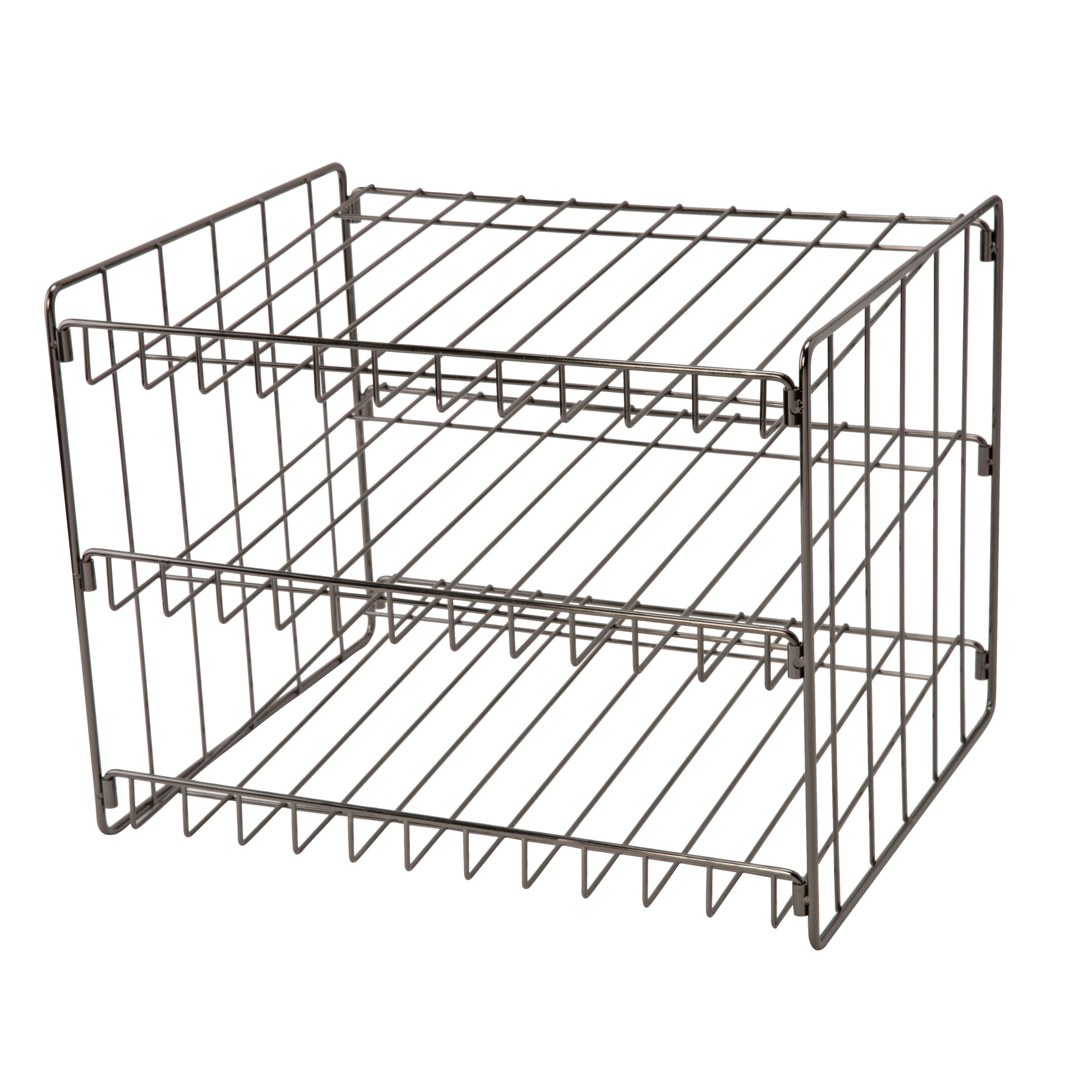 Kitchen Details 3-Tier Onyx Can Storage Organizer Rack