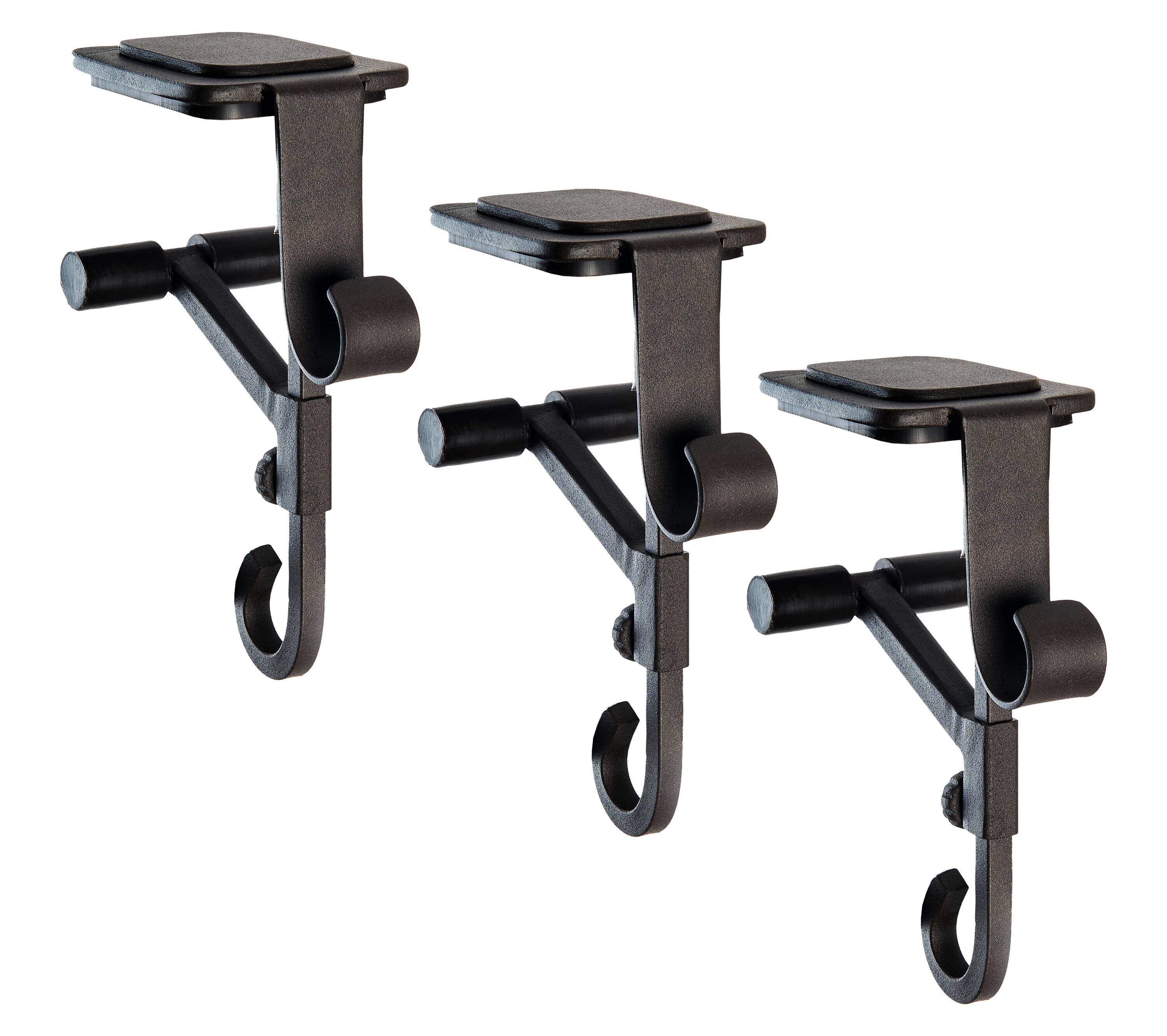 Brown Mantel Garland & Christmas Stocking Holder, 2ct.