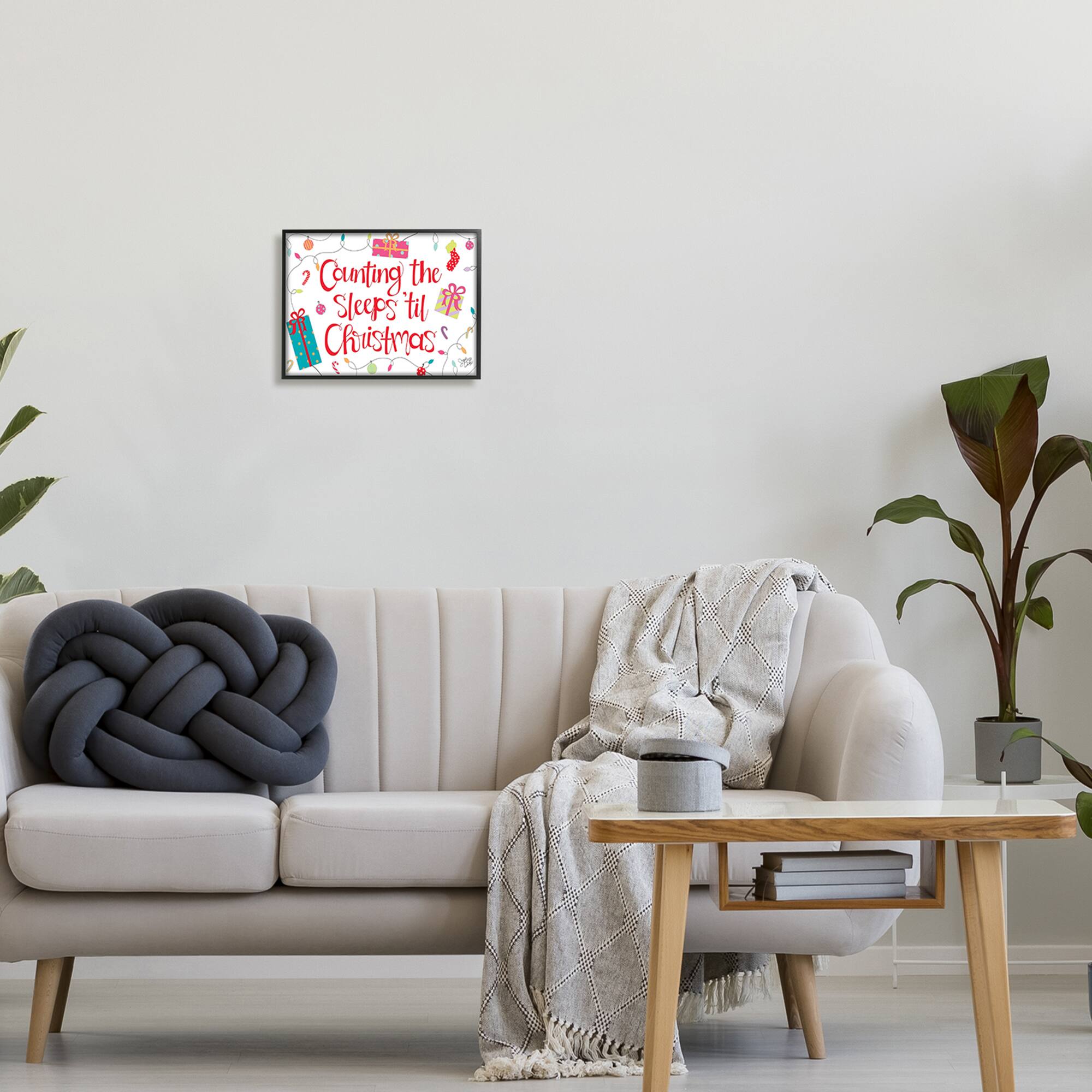Stupell Industries Counting The Sleeps 'Til Christmas Framed Giclee Art