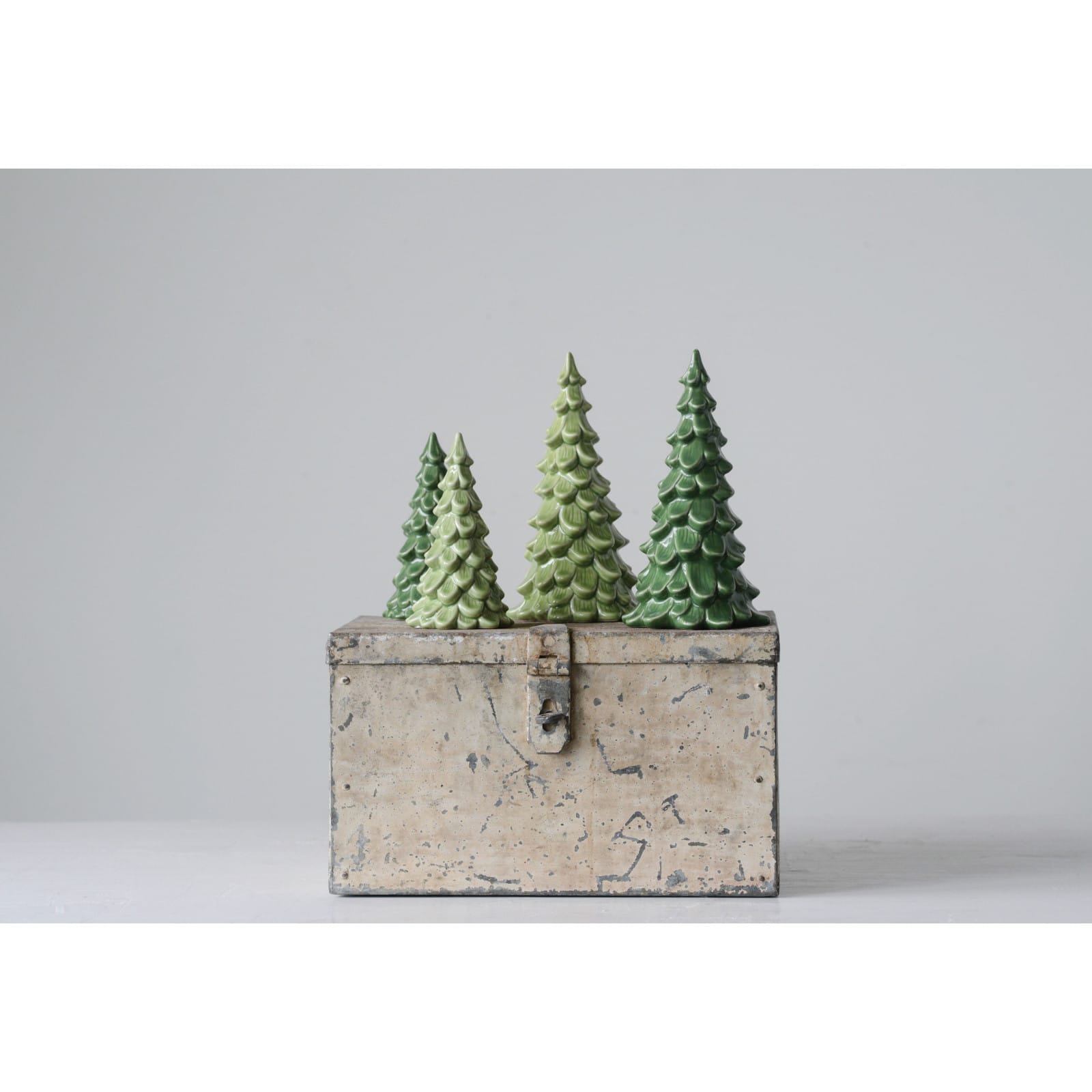 Hello Honey® 8" Stoneware  Christmas Trees, 2ct.