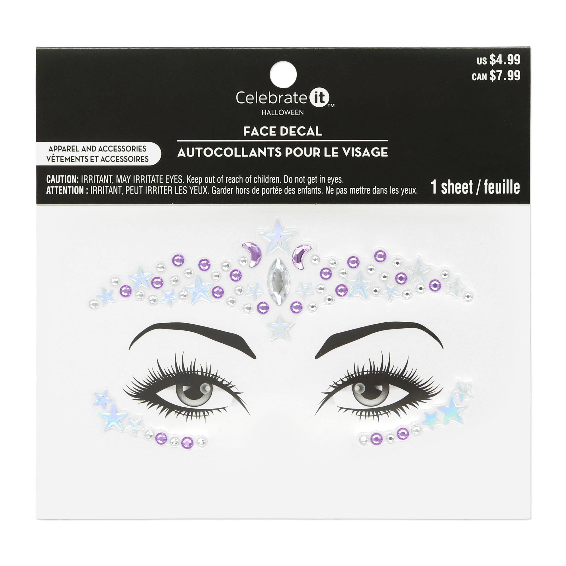 Halloween Stars Face Decal by Celebrate It™