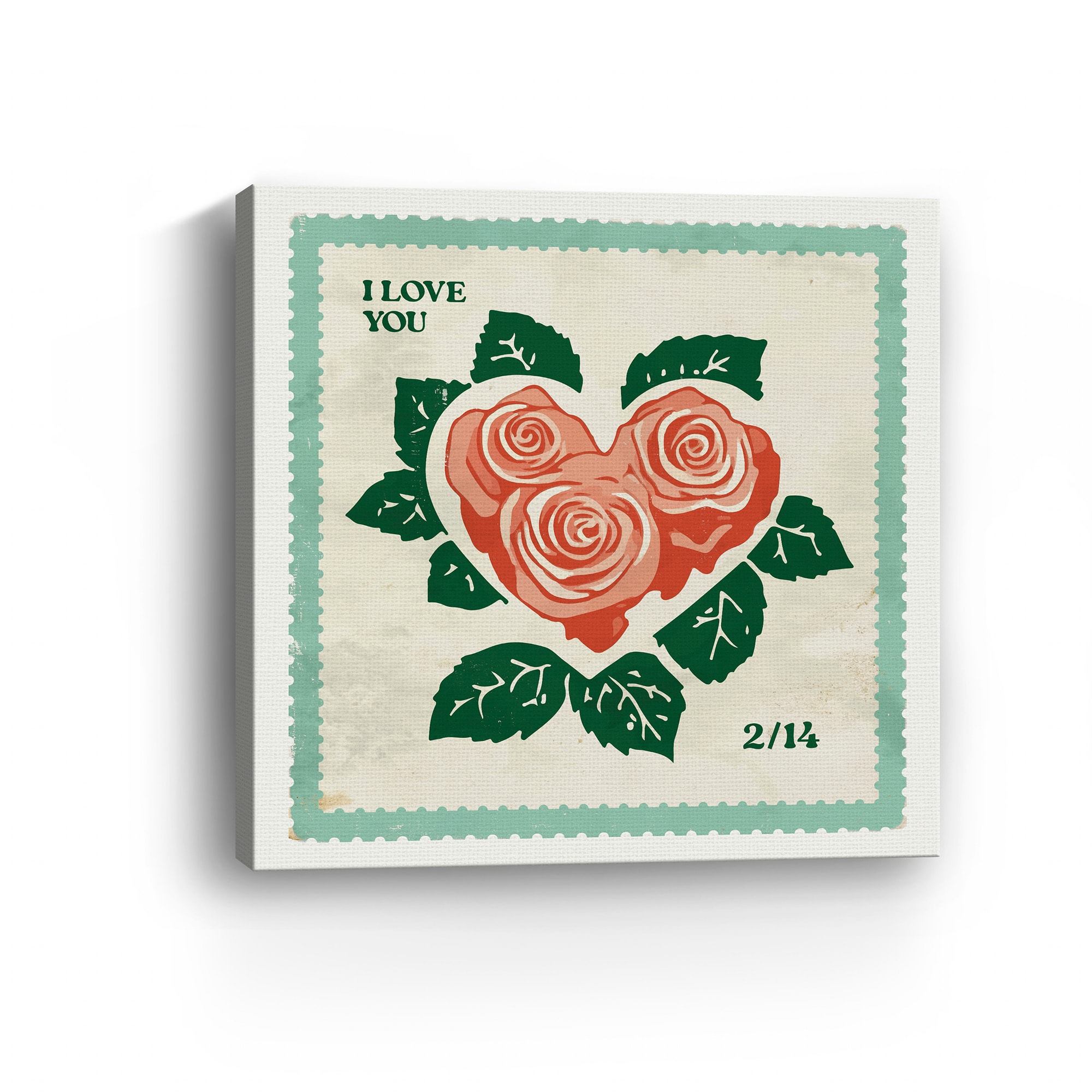 Love Stamp Canvas Giclée Art