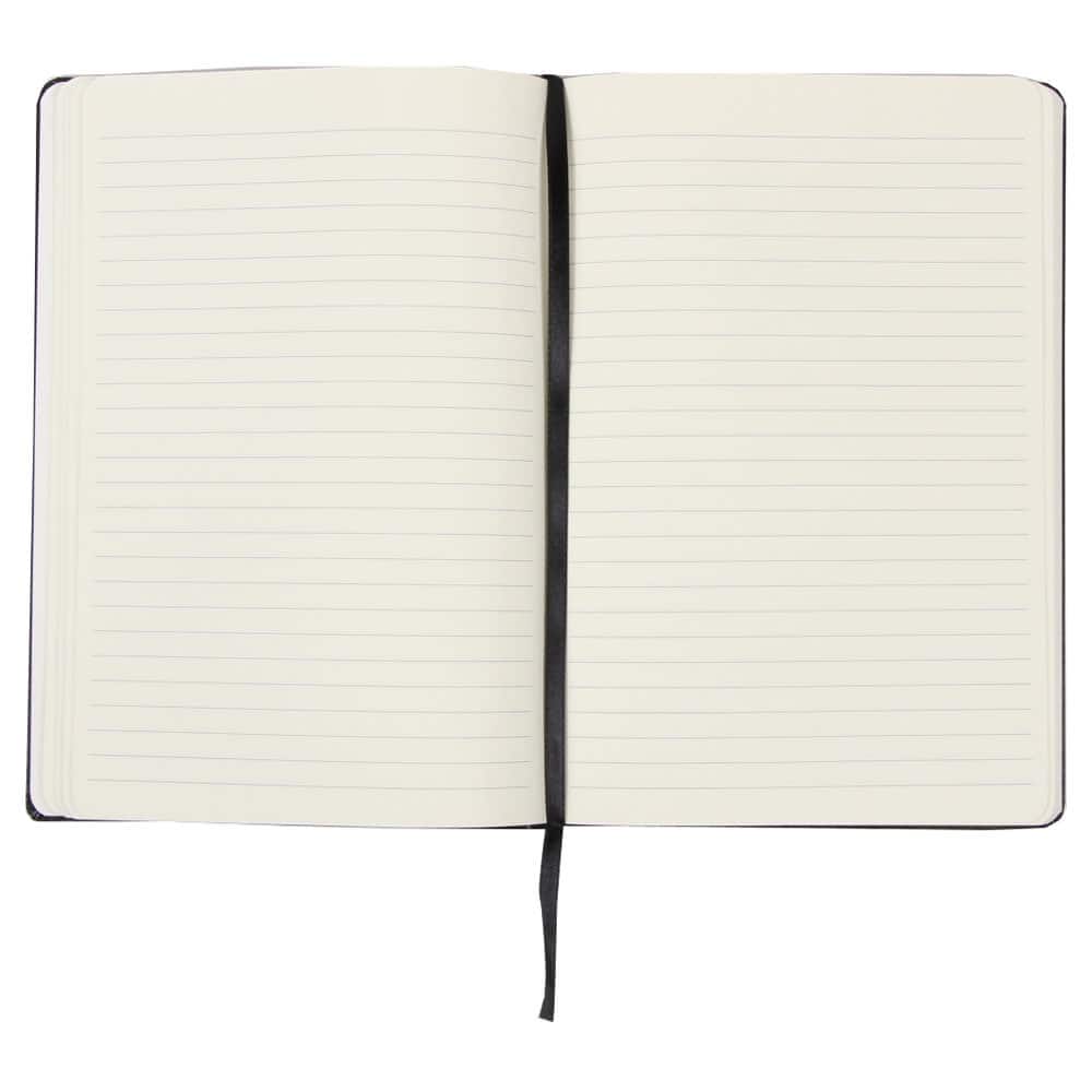 JAM Paper Large Hardcover Notebook with Elastic Band