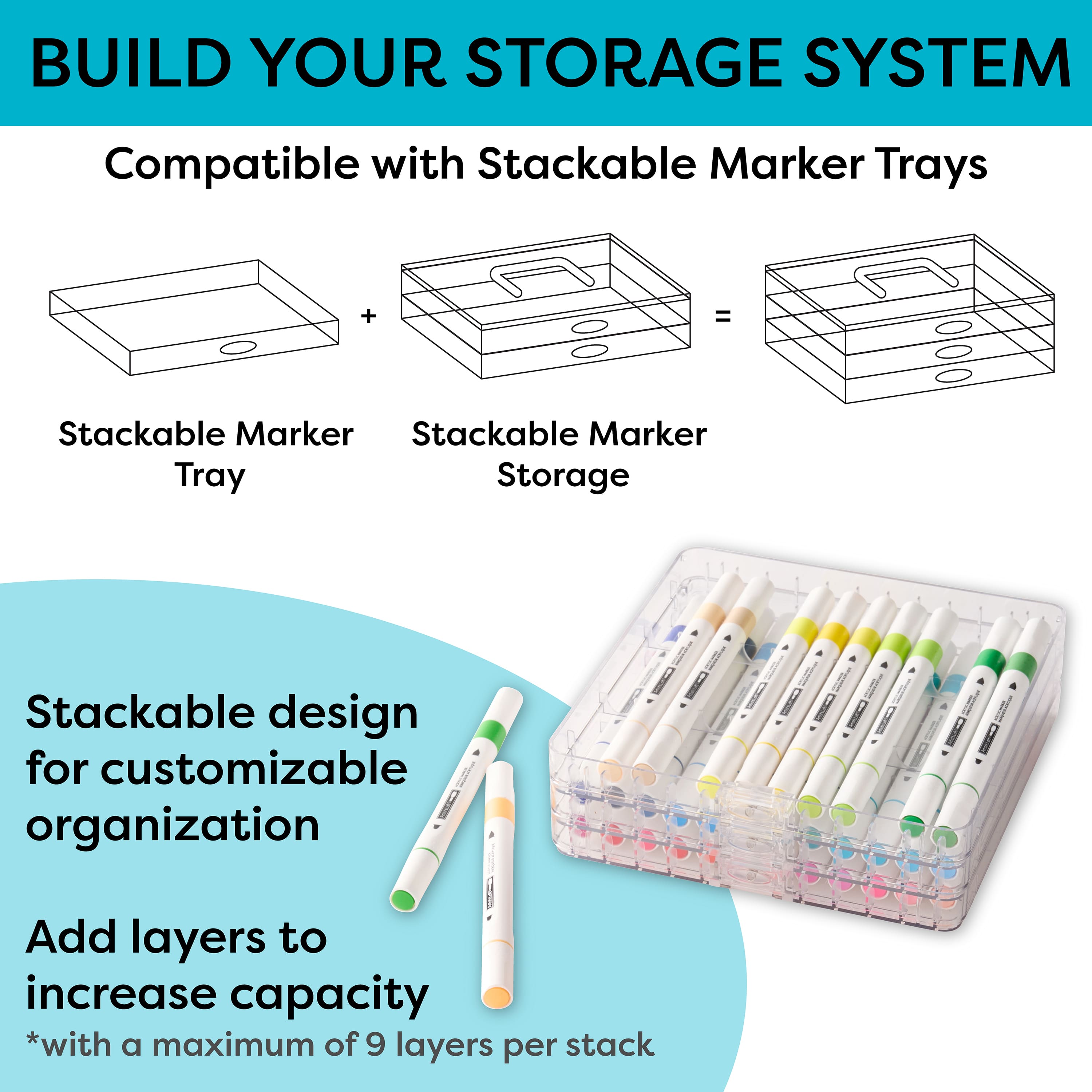 Stackable Marker Storage by Artist's Loft™