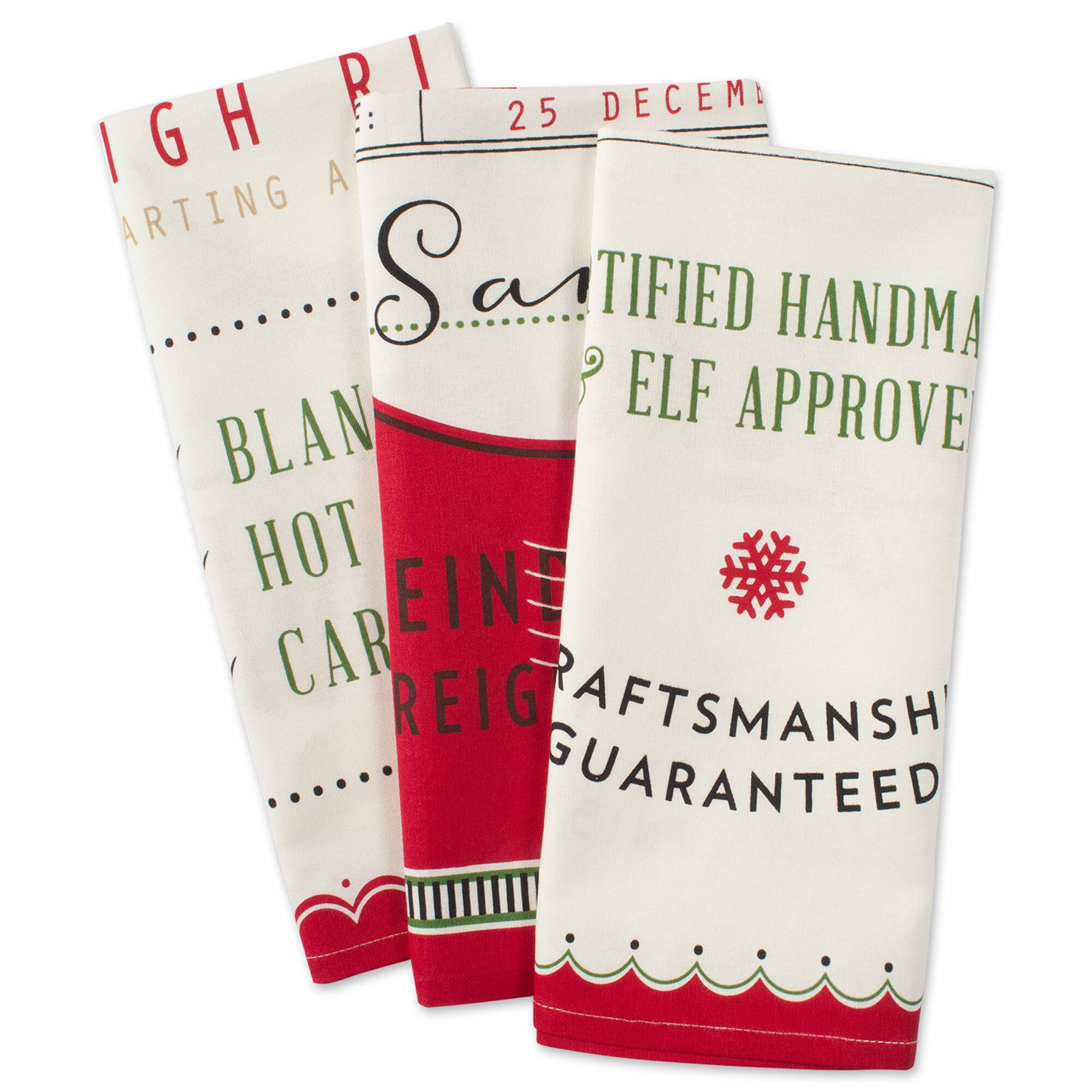 DII® North Pole Holiday Printed Dishtowel Set