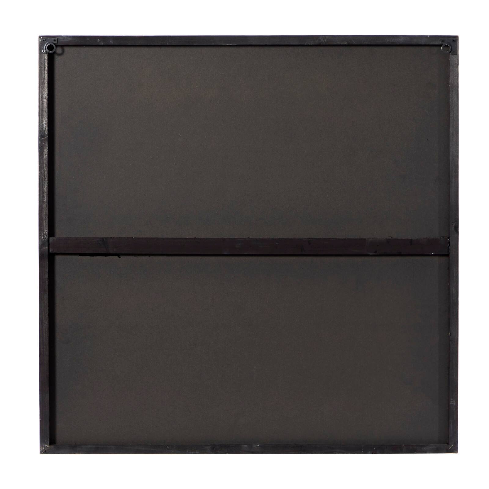 Brown Farmhouse Abstract Wood Wall Decor, 30" x 30"