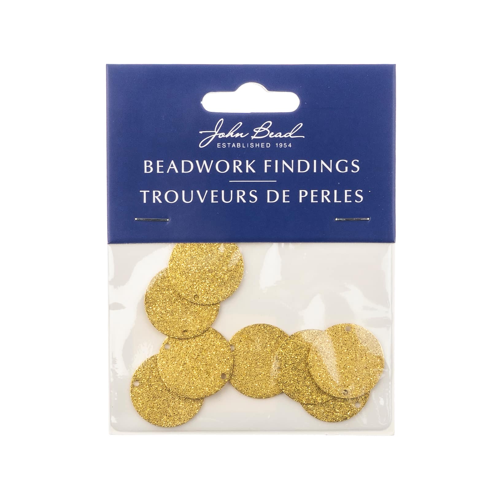 John Bead Beadwork Findings Gold Hole Round Circle Pendant