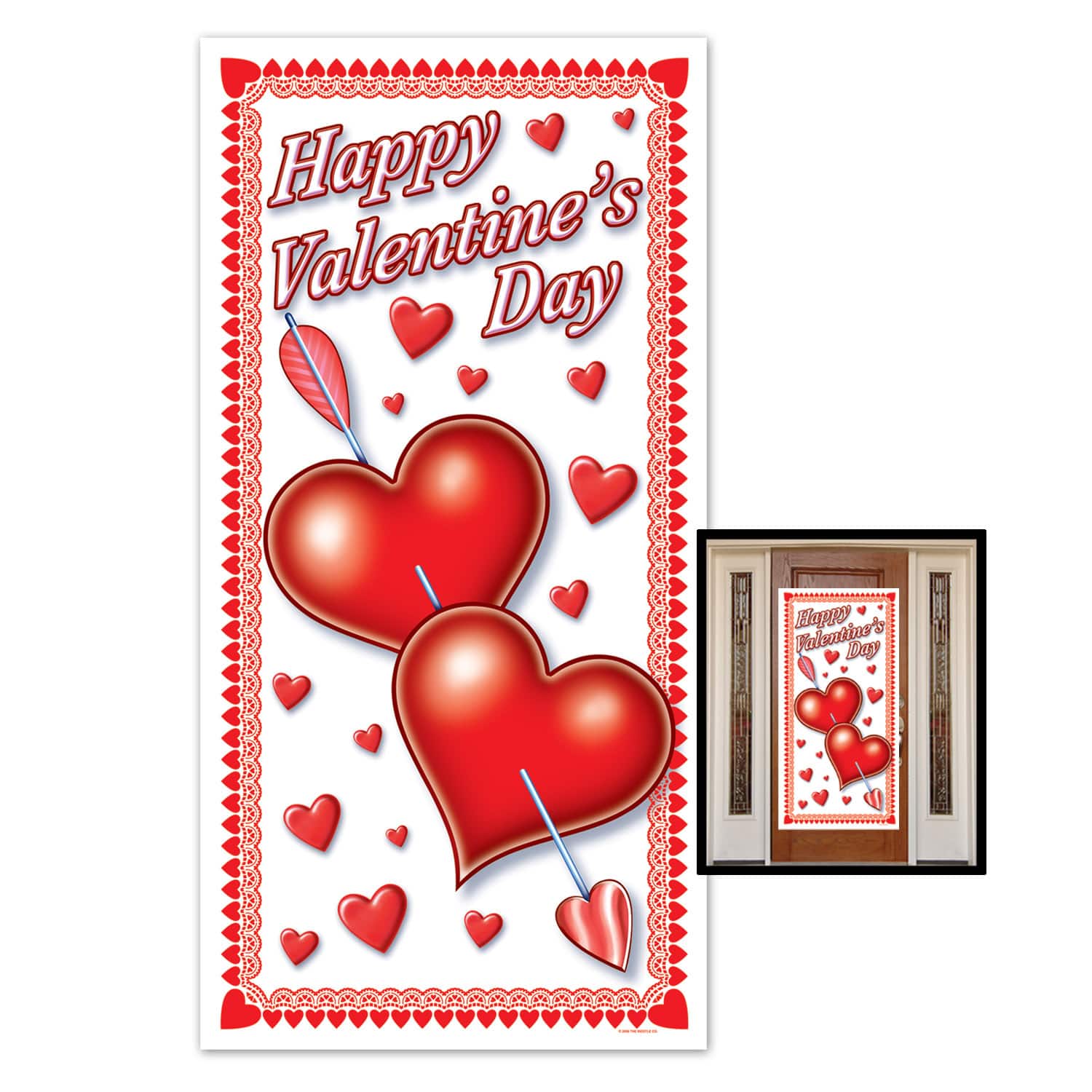 Beistle 5ft. x 30" Happy Valentine's Day Door Covers, 2ct.