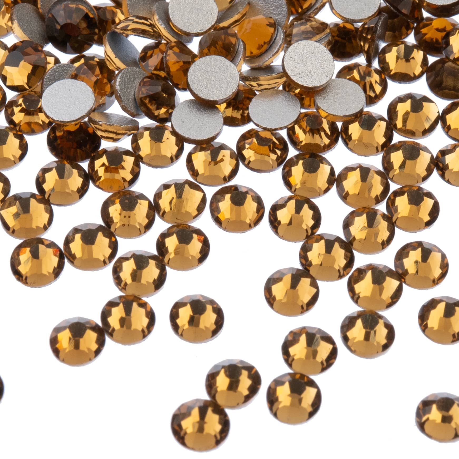 John Bead Crystal Lane SS16 Glass Round Flatback Rhinestones, 288ct.