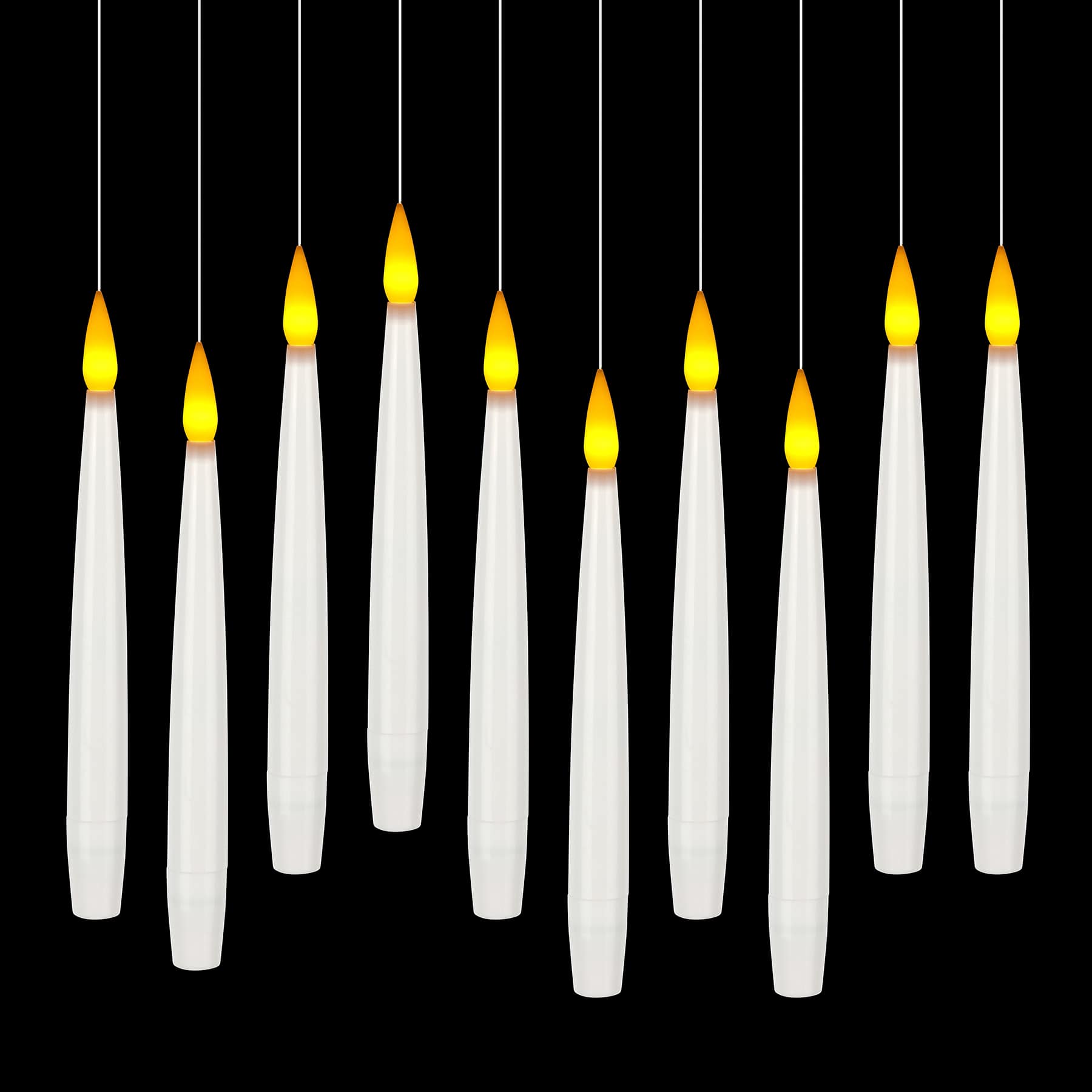 White Taper LED Hanging Candles, 10ct. by Ashland®