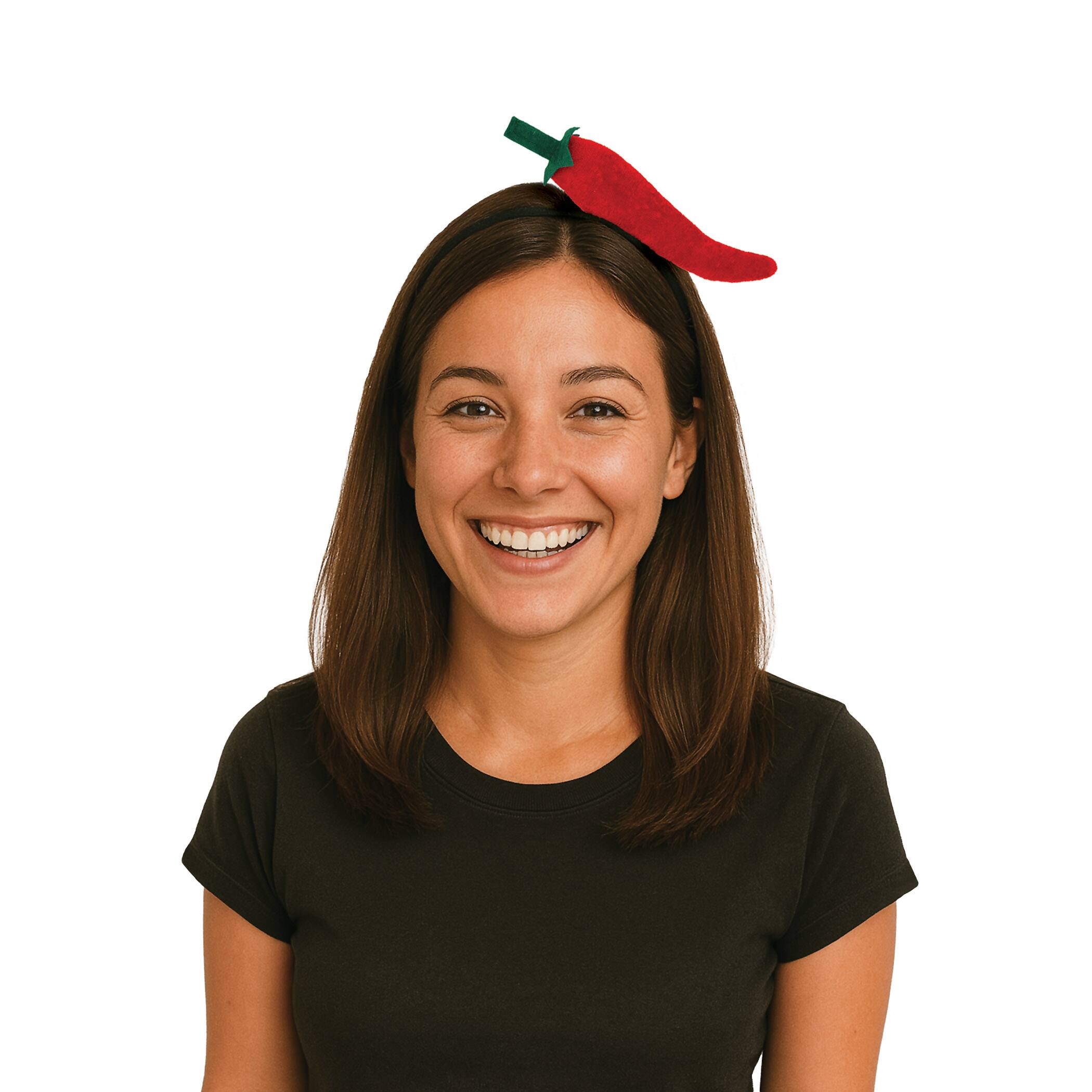 Beistle Red Chili Pepper Headband
