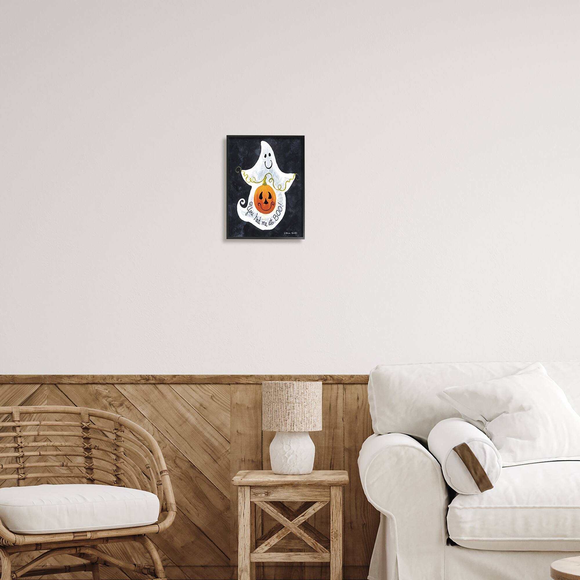 Stupell Industries You Had Me At Boo Ghost Framed Giclee Art
