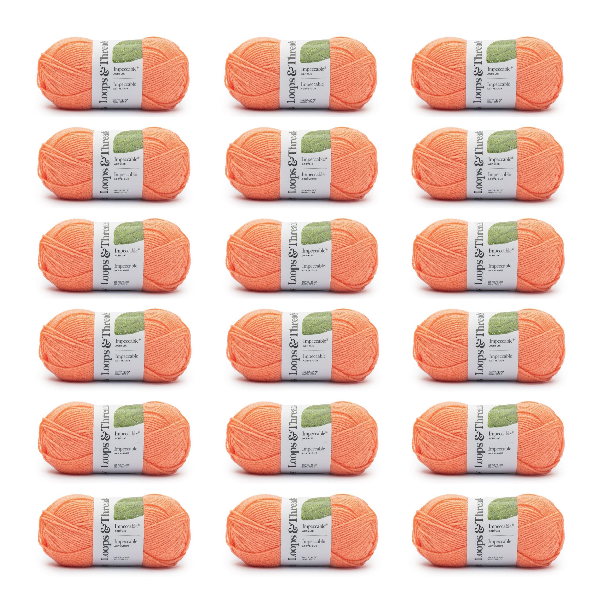 18 Pack: Impeccable® Solid Yarn by Loops & Threads®