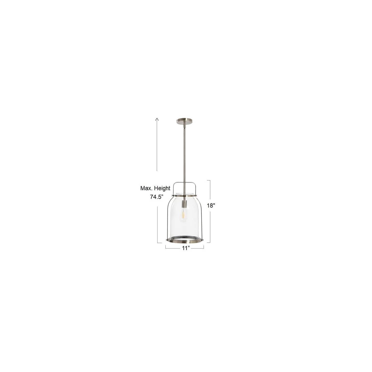 Hello Honey® Robert Stevenson Lighting Channing Metal & Glass Ceiling Light