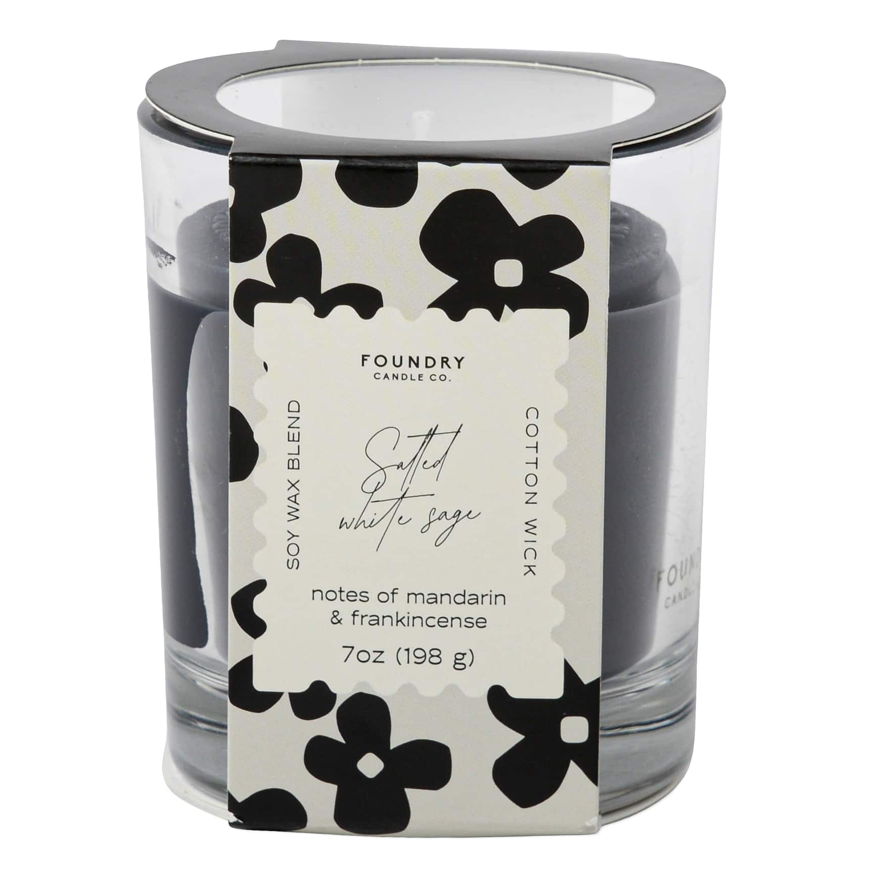 Foundry Candle Co. 7oz. Salted White Sage Stamped Scented Candle
