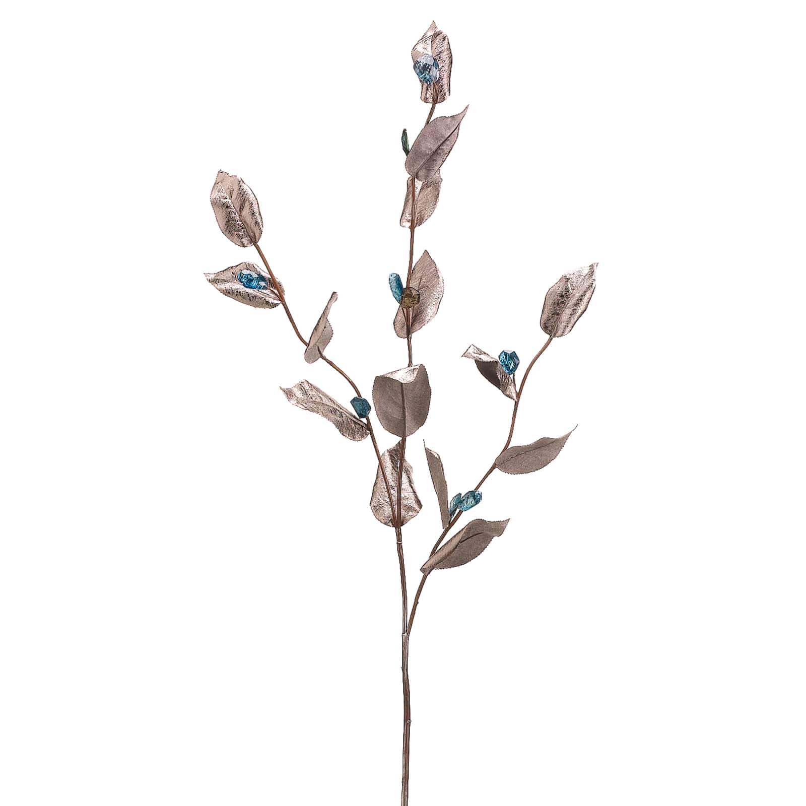 46" Metallic Camellia Leaf Stem