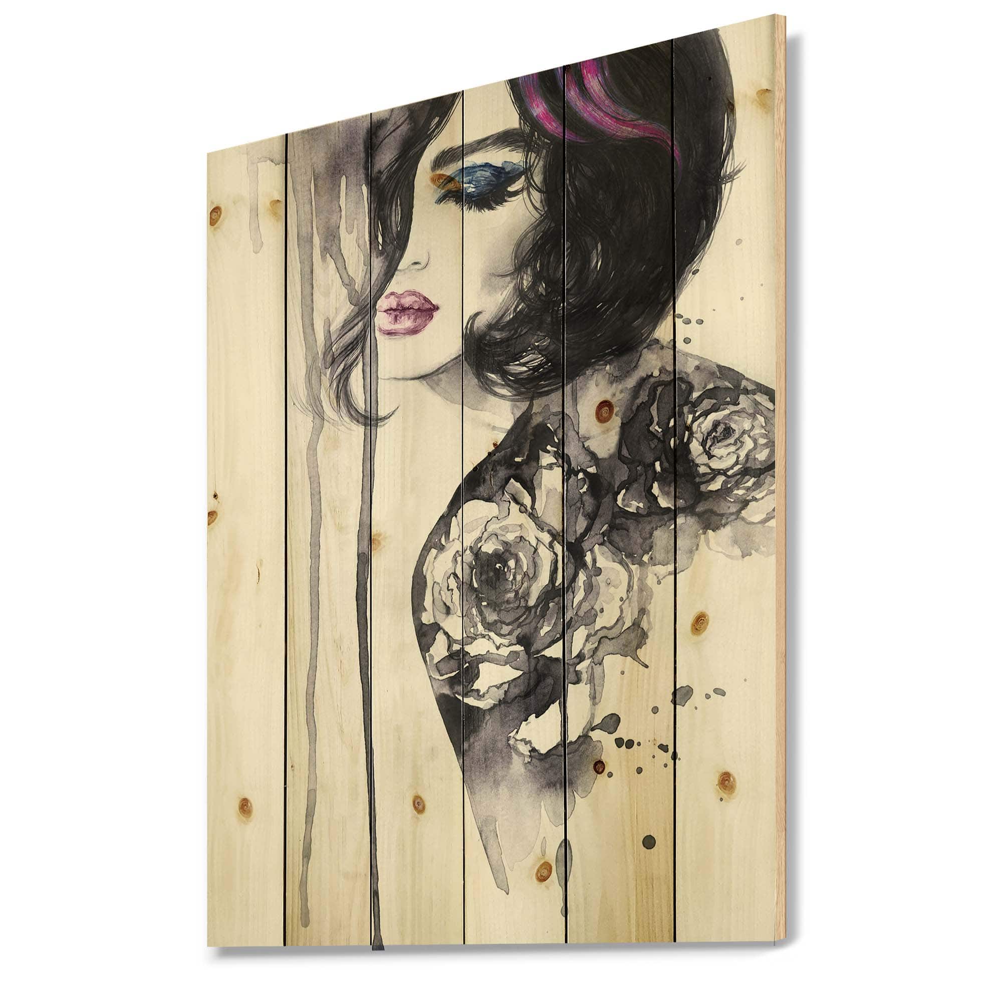 Designart - Painting Female Portrait
