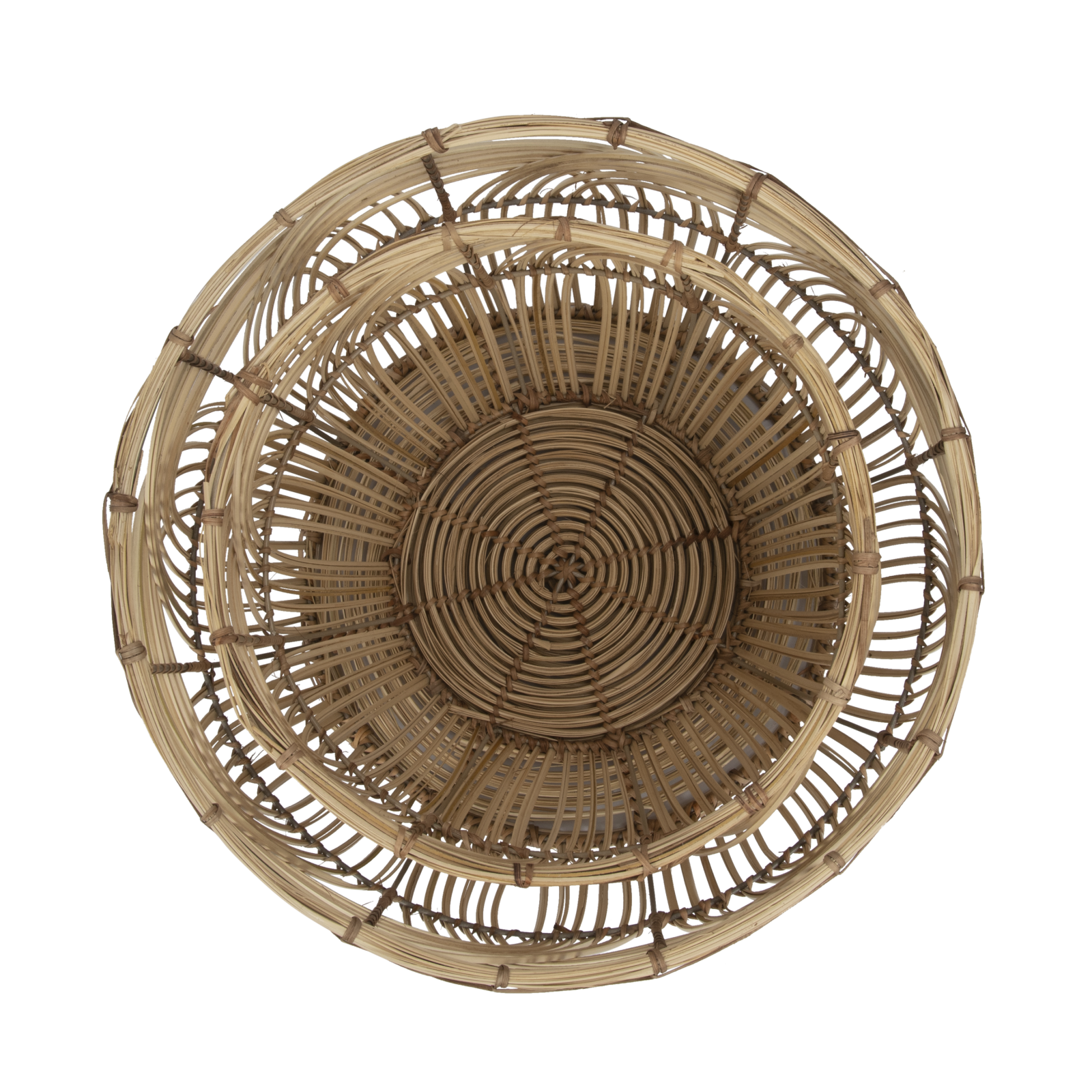 Hello Honey® Natural Handmade Decorative Rattan Basket Set