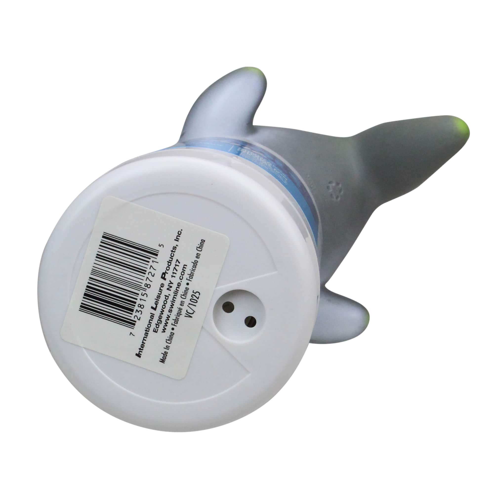 Swim Central Hydrotools Swimline 13" Gray & White Shark Swimming Pool Chemical Dispenser