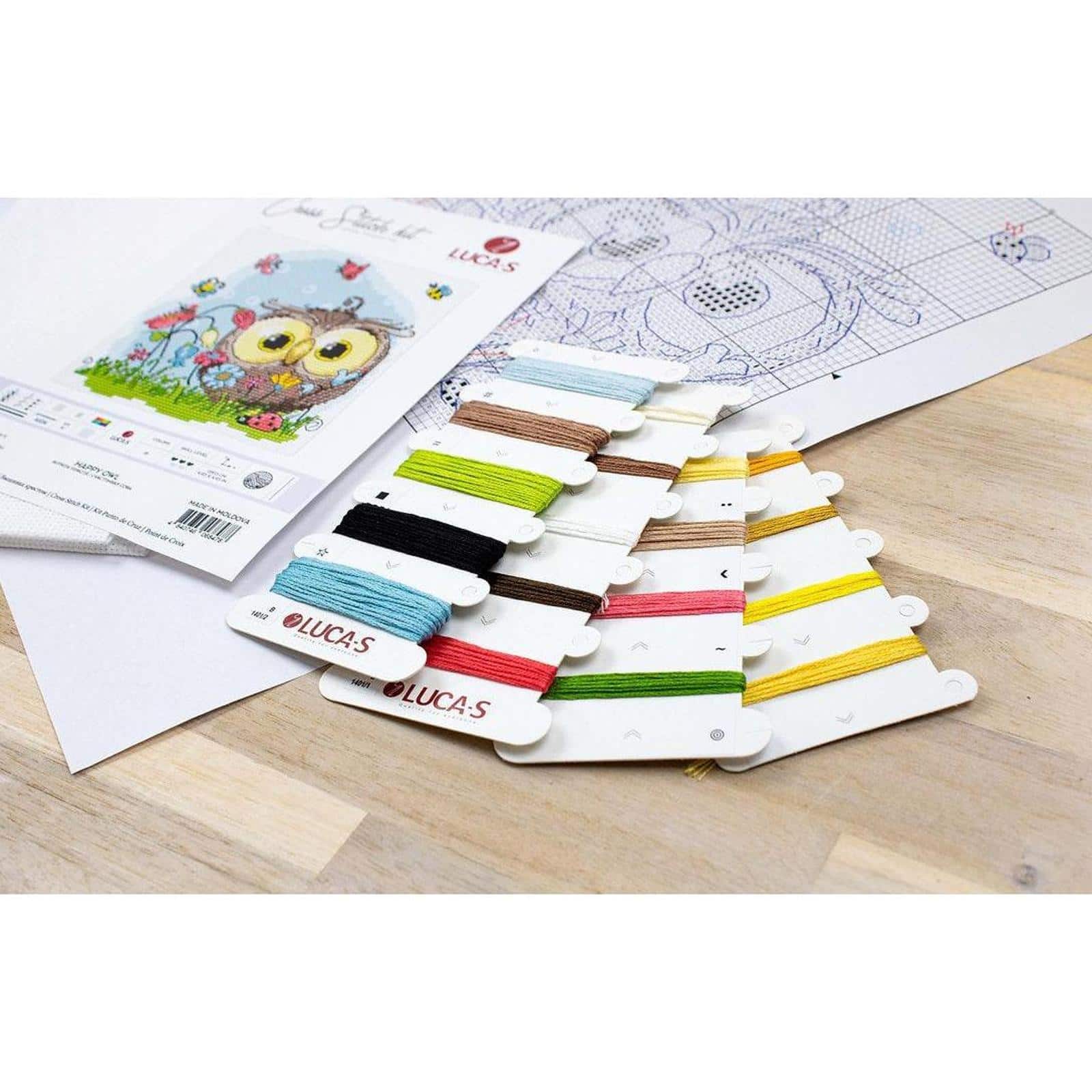 Luca-s Happy Owl Counted Cross Stitch Kit