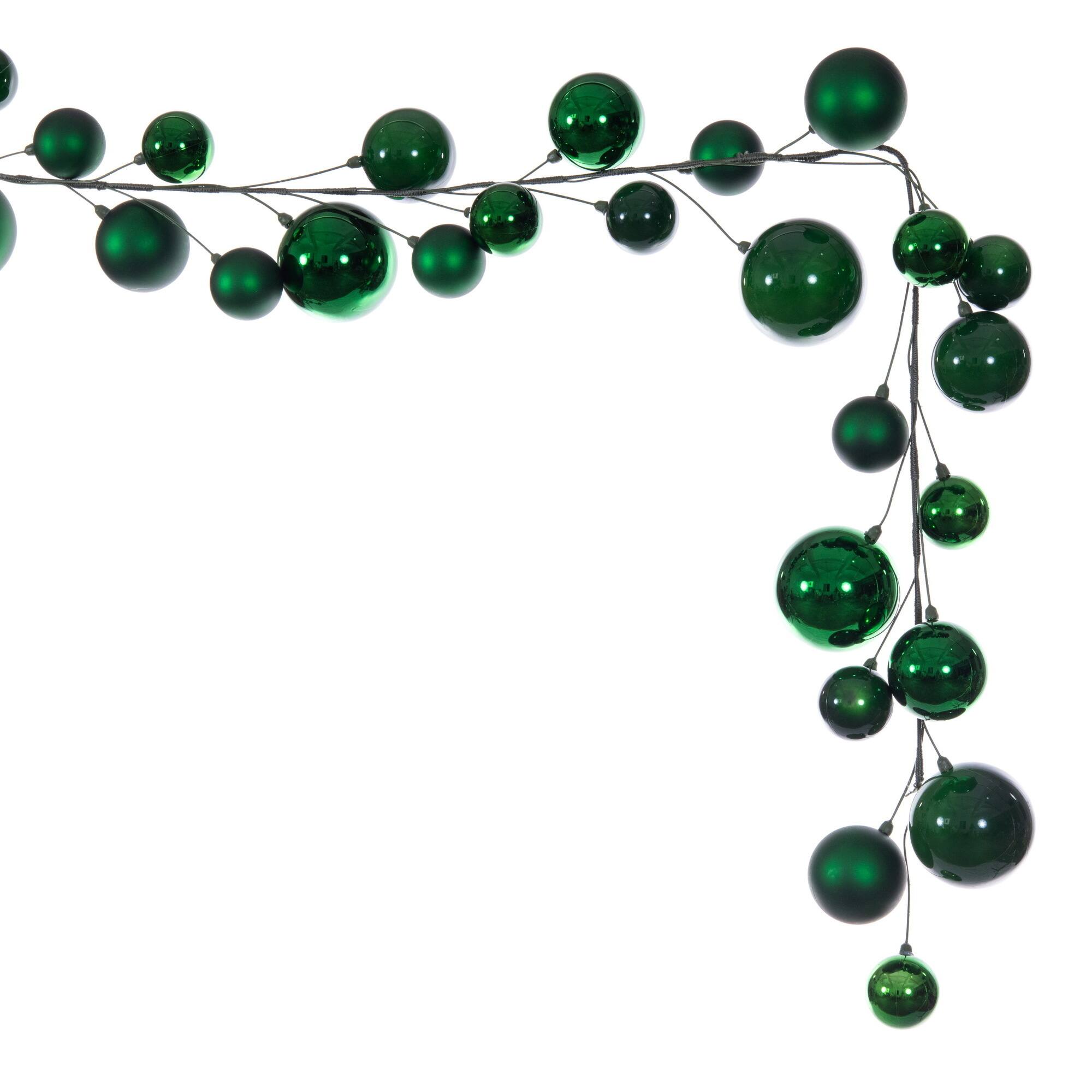 Vickerman 10ft. Shiny Ball Ornaments Branch Garland