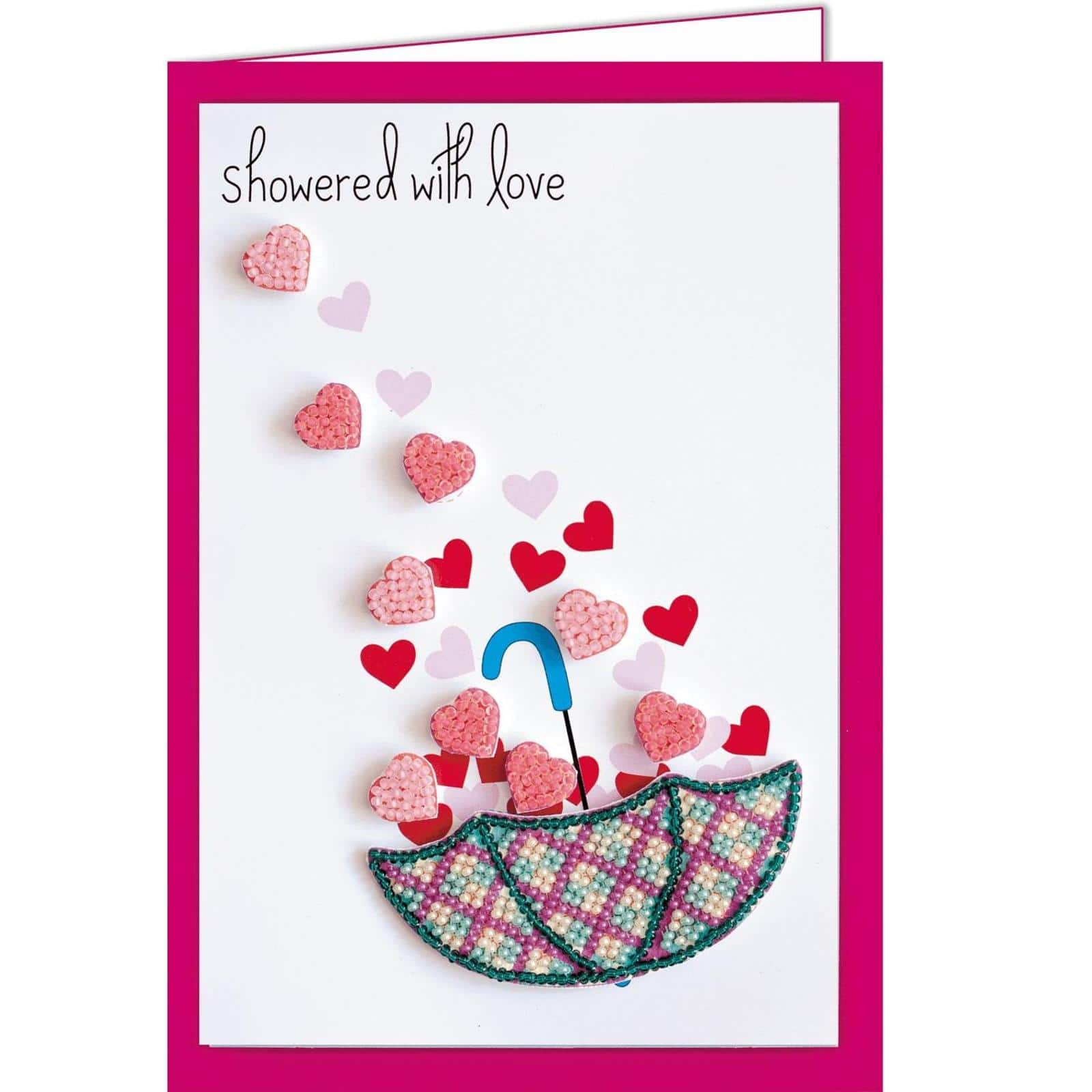 Abris Art Love Rain Postcard Cross Stitch Kit