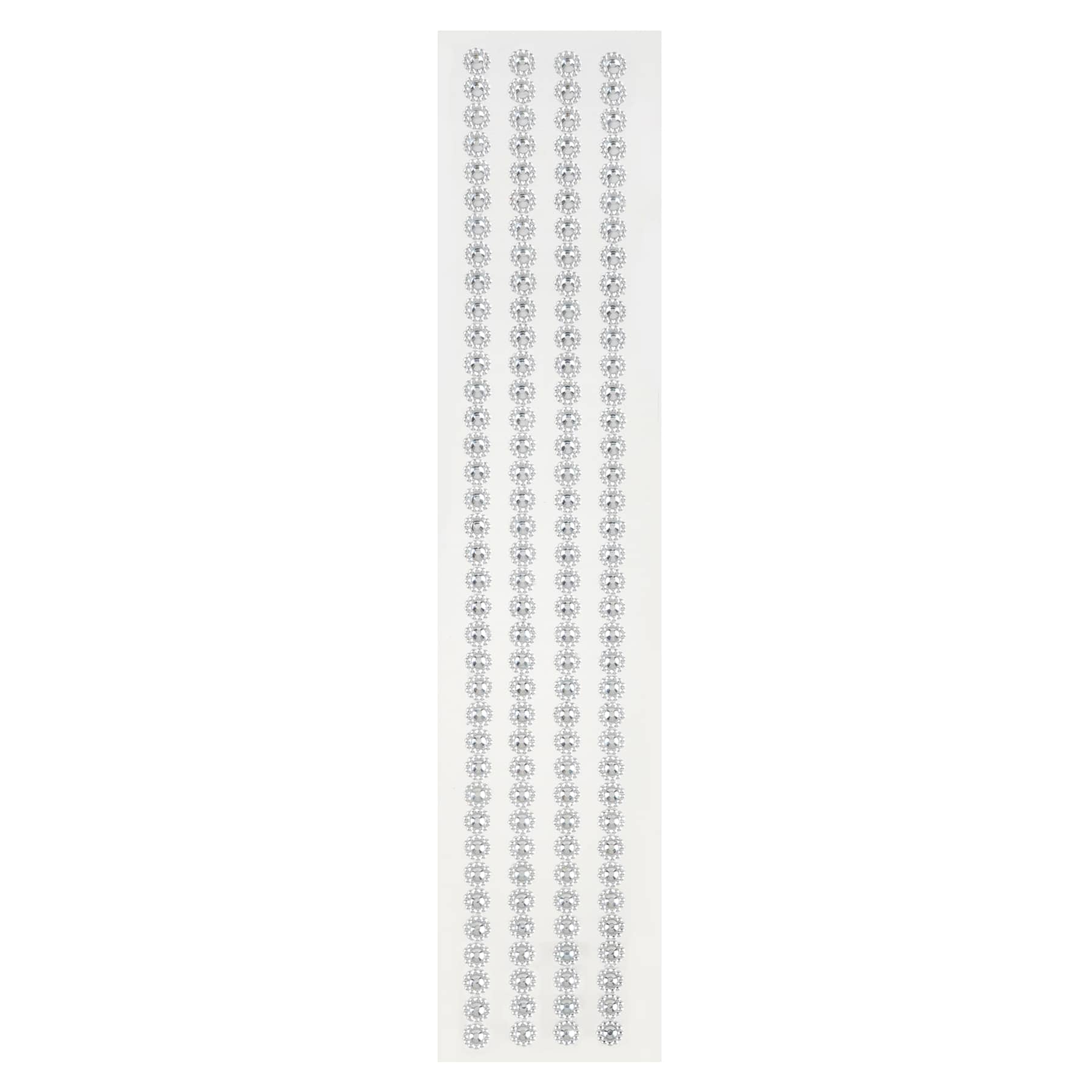 12 Packs: 4 ct. (48 total) Clear Flower Rhinestone Borders by Recollections™