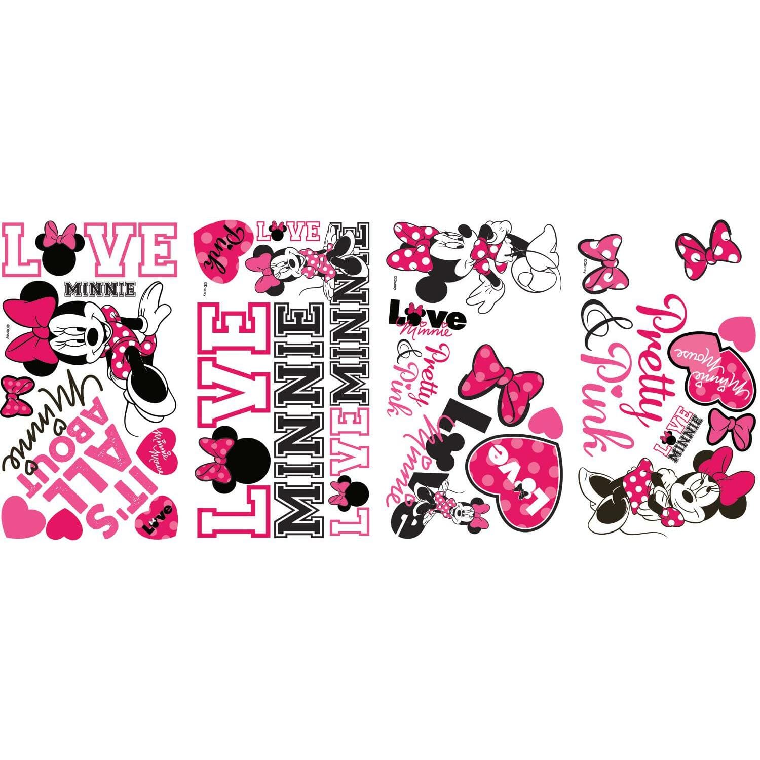 RoomMates Disney Minnie Loves Pink Peel & Stick Wall Decals