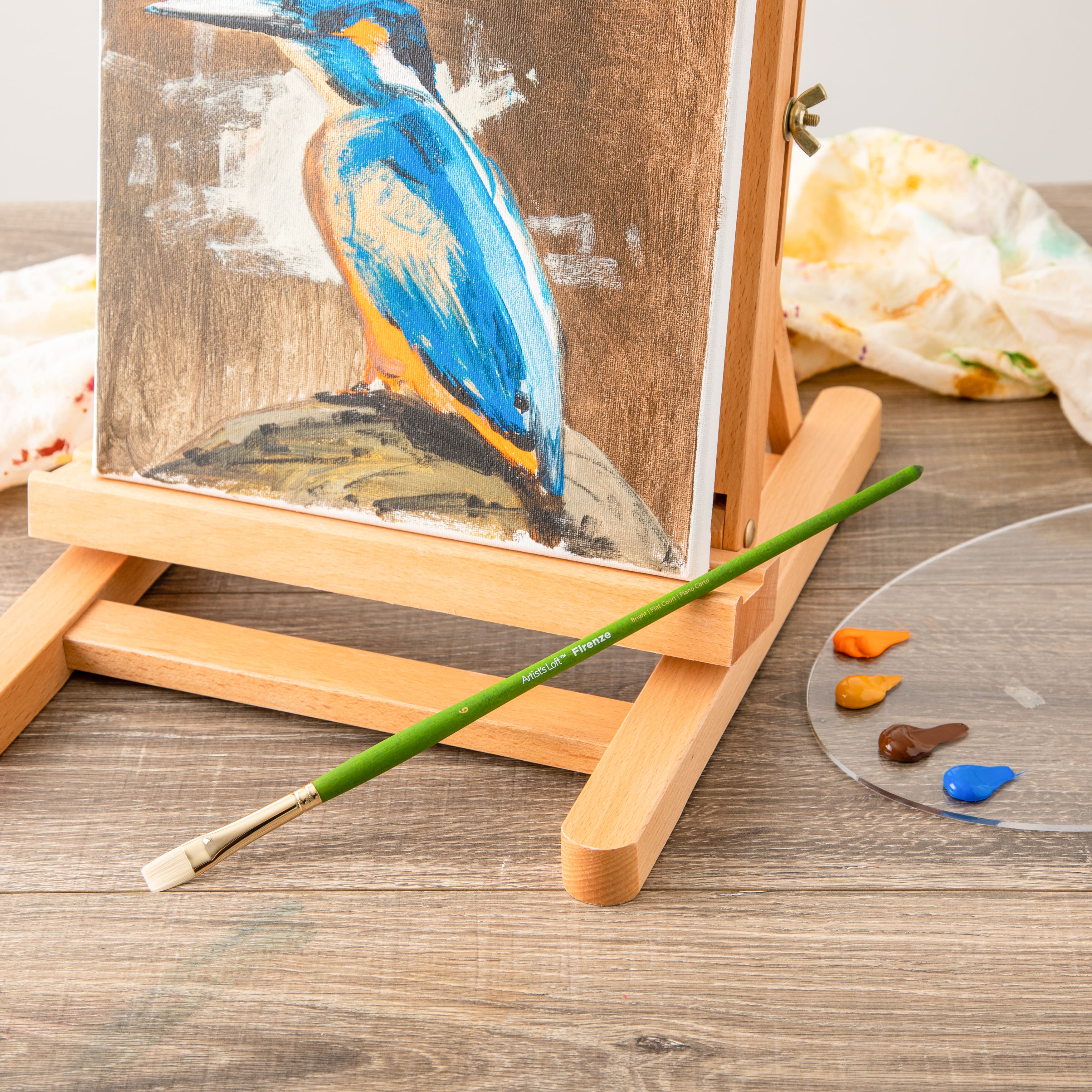 12 Pack: Firenze Long Handle Bright Brush by Artist's Loft™