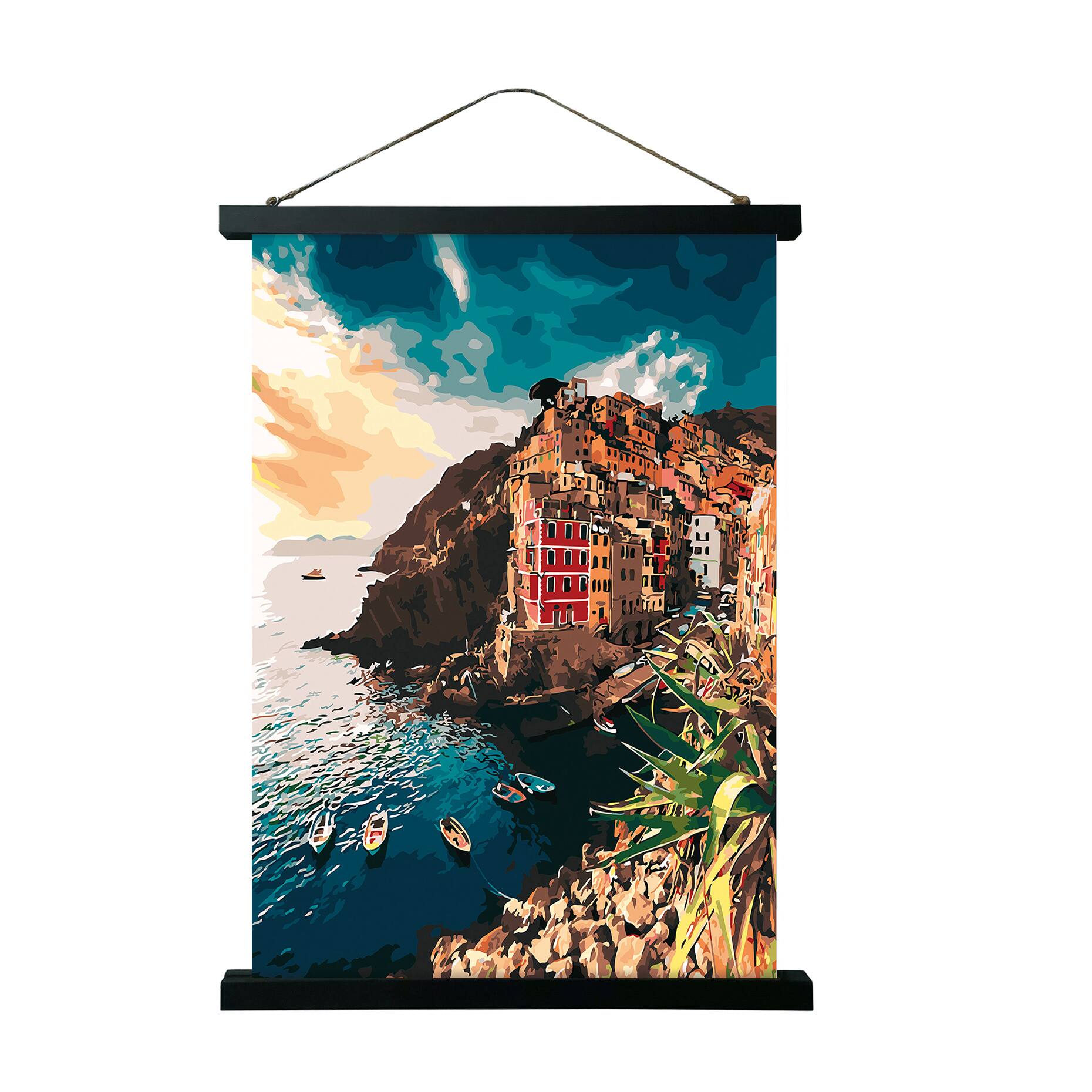 Black Wooden Magnetic Poster Hanger by Studio Décor