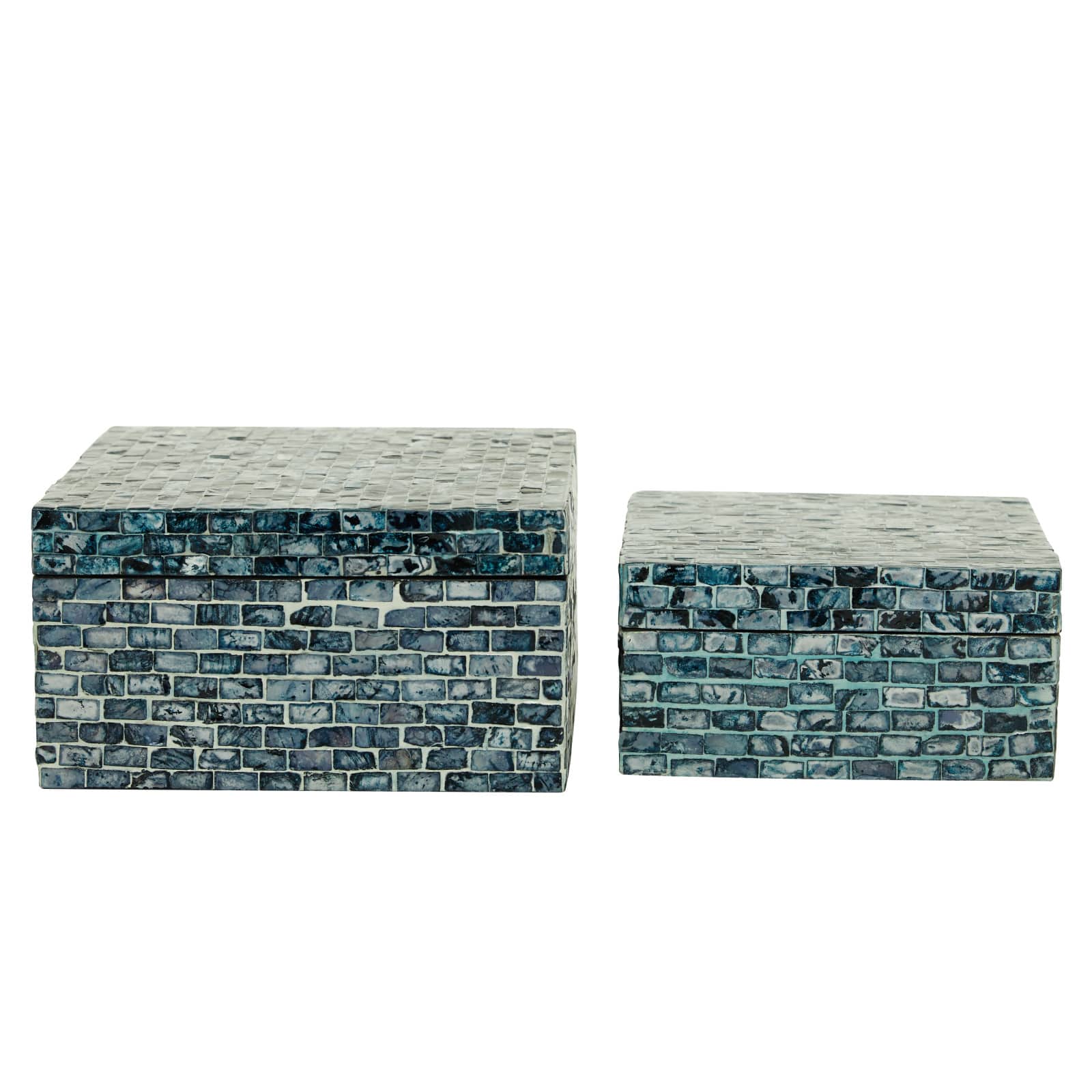 Blue Mother of Pearl Coastal Box Set