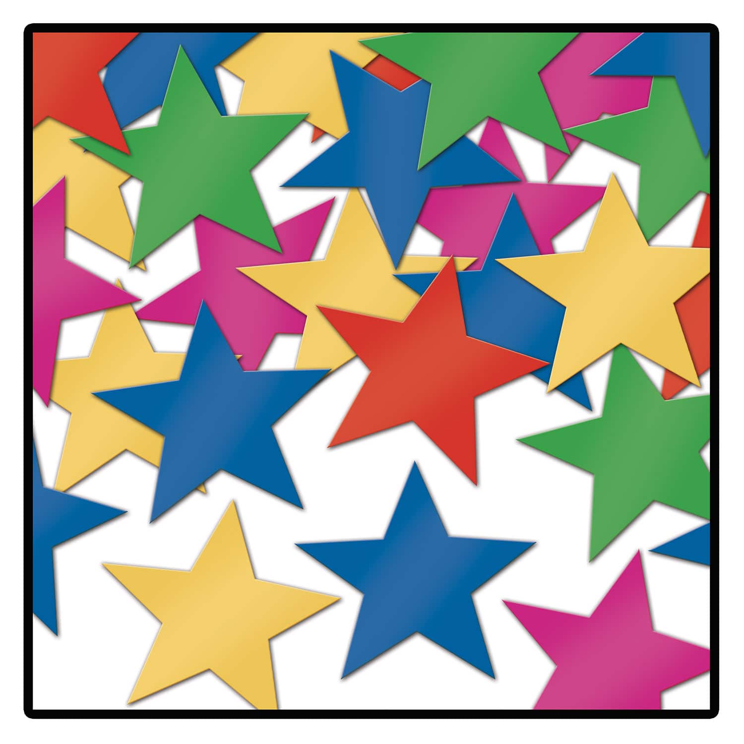 Beistle 1oz. Multicolor Fanci-Fetti Stars, 3ct.